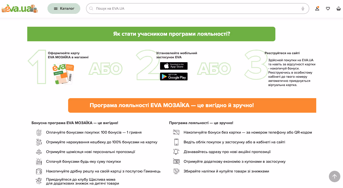 програма лояльності eva