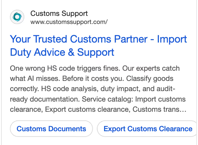 приклад Google ads