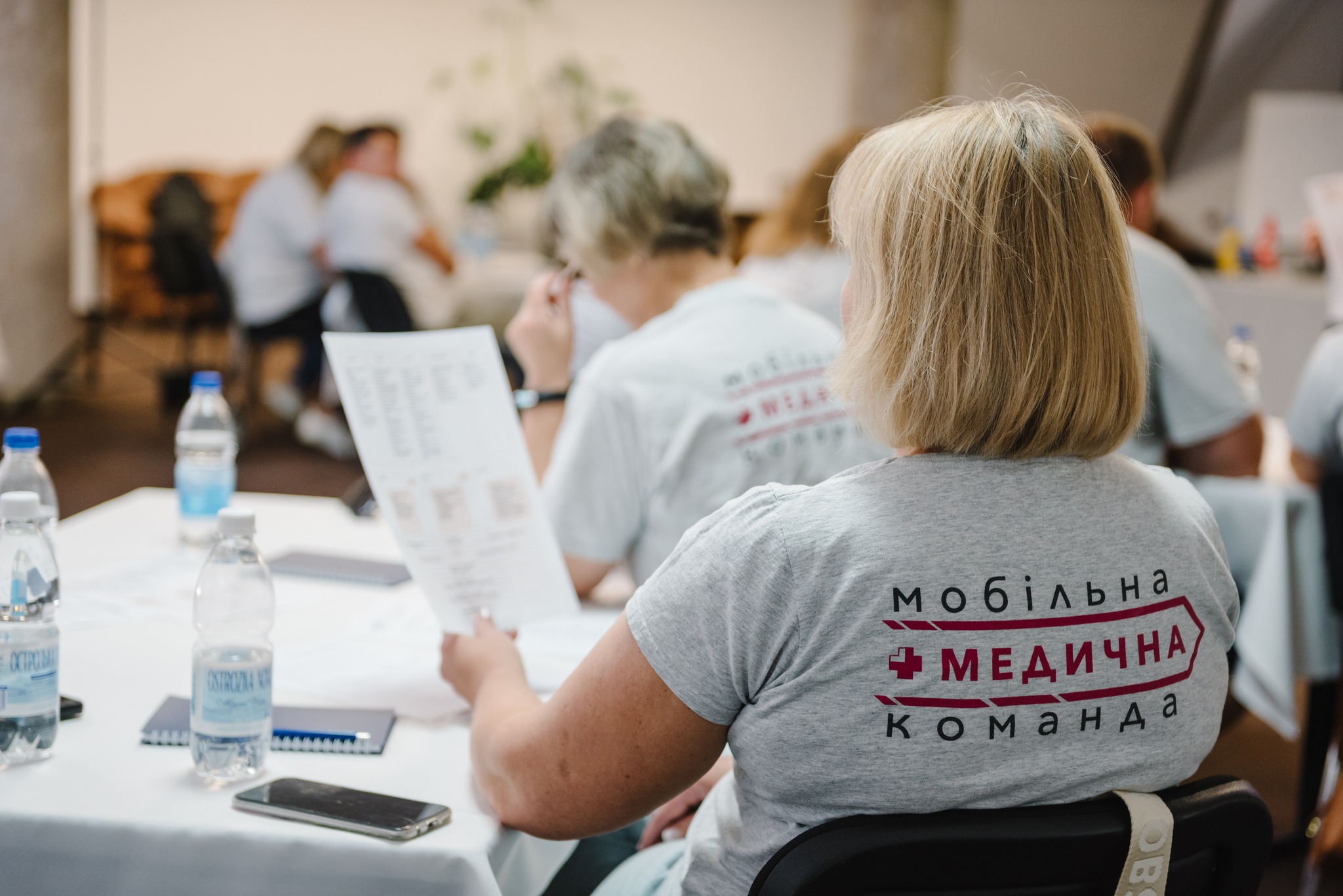 A joint training session was held in Rivne for three mobile medical teams and two One Care teams.