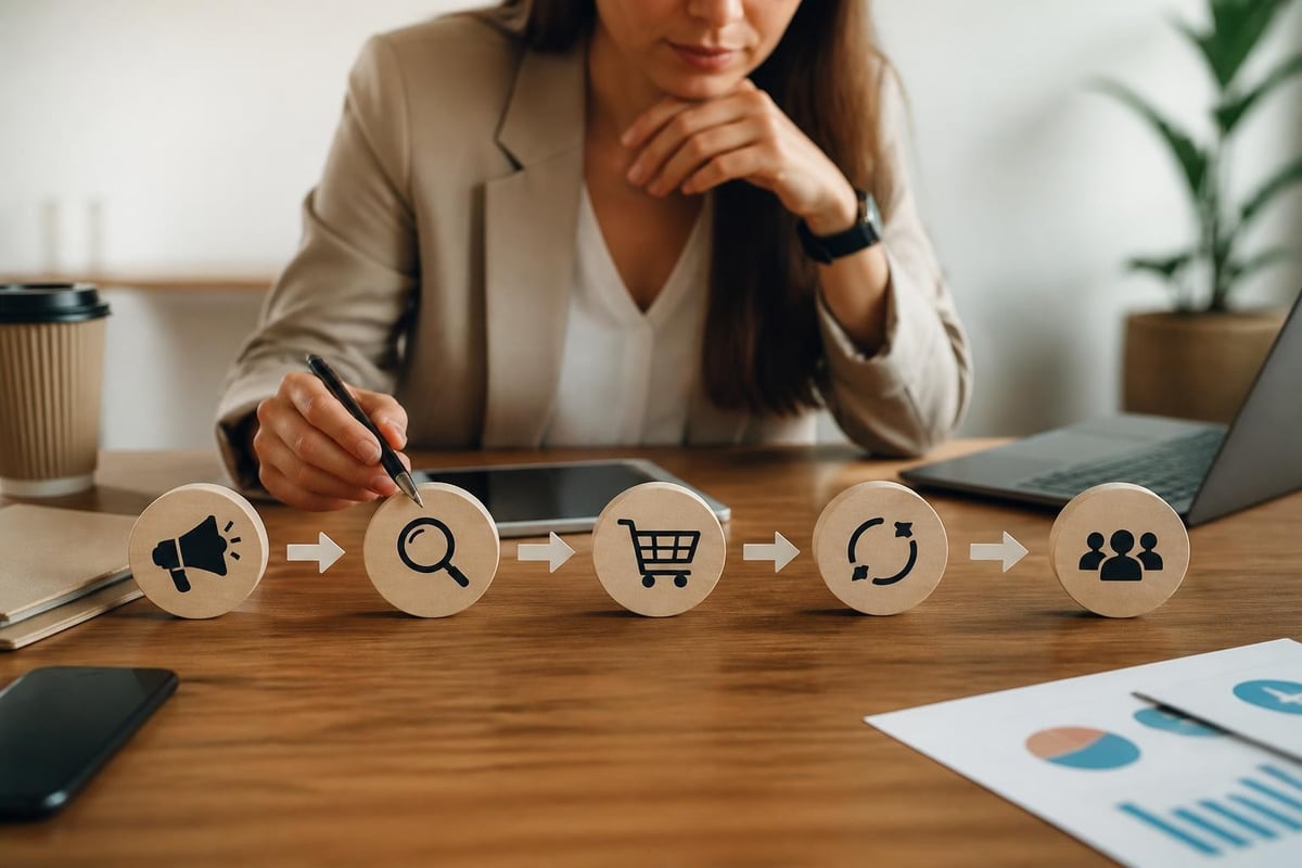 Customer journey stages
