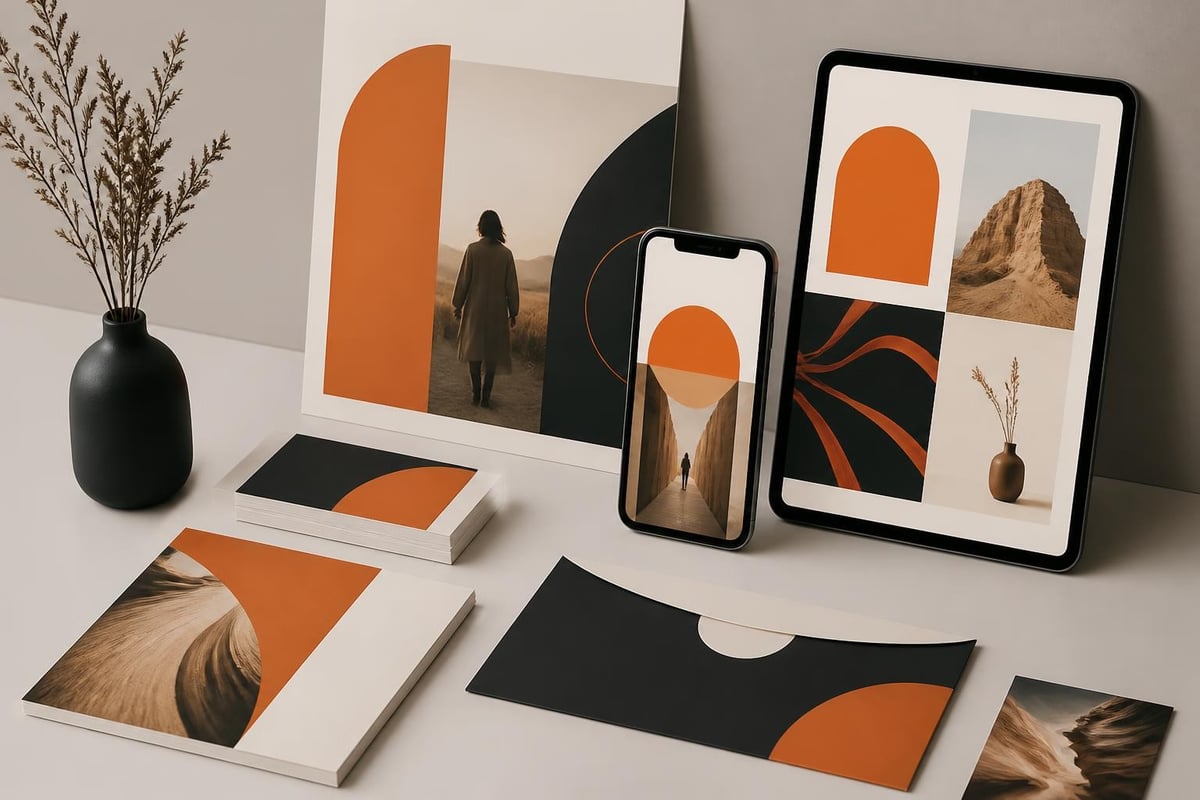 Visual brand elements working together