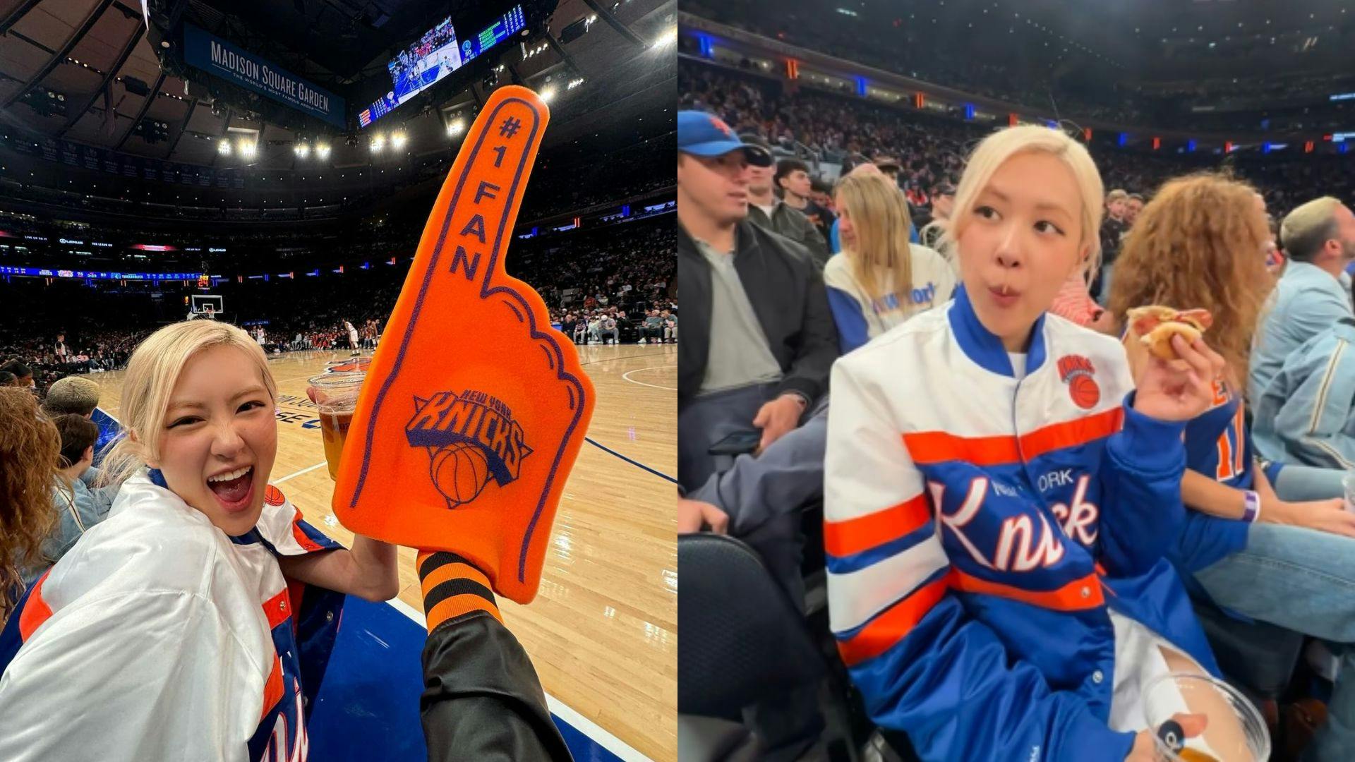 Rosé Garden: Blackpink's Rosé spotted in NBA preseason game between Knicks and Timberwolves | OneSports.PH