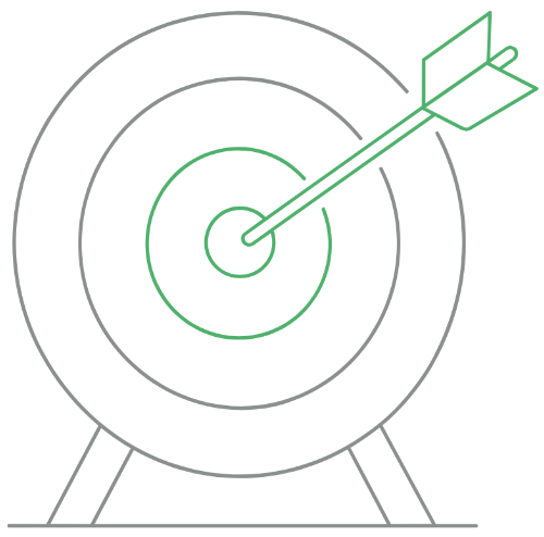 Target with an arrow