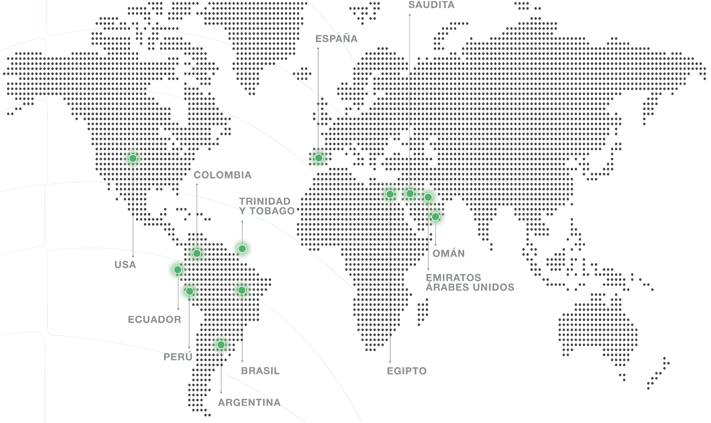 Map of SERTECPET's Global Presence