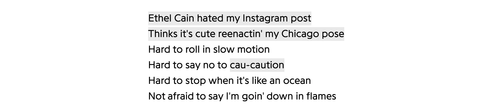 Lana del ray track 13 about ethel cain