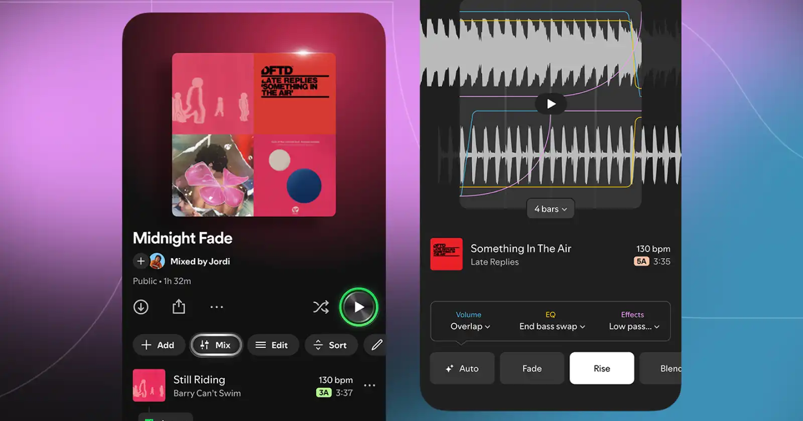 Spotify Mix Feature.