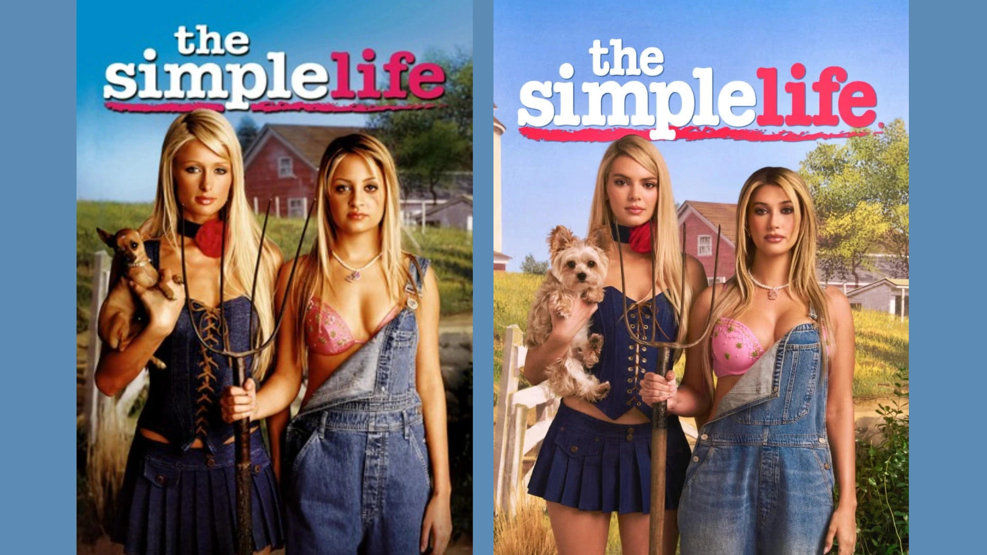 The Simple Life, Hailey Bieber and Kendall Jenner recreation, halloween costume