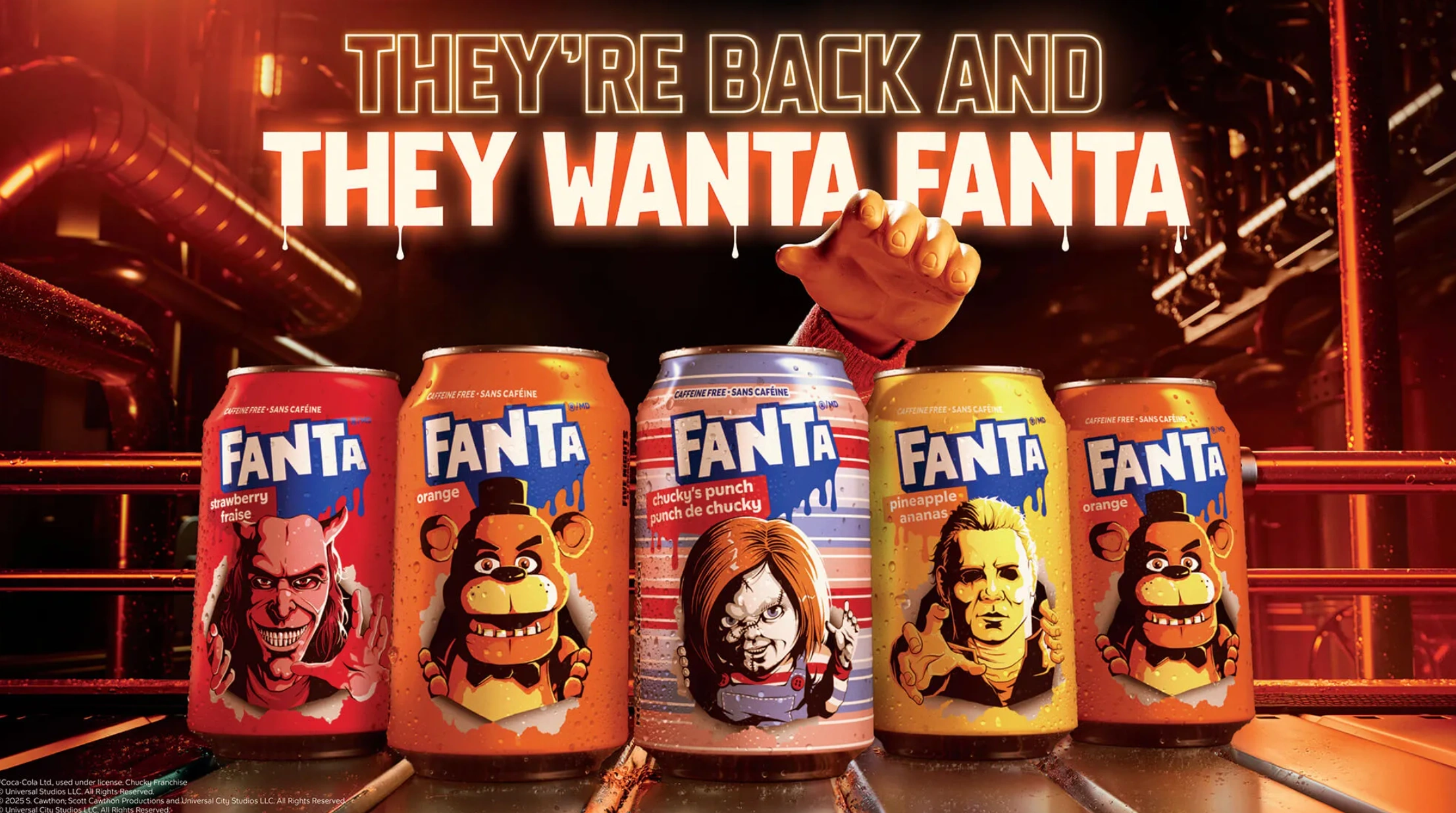 Fanta x Universal halloween campaign 2025
