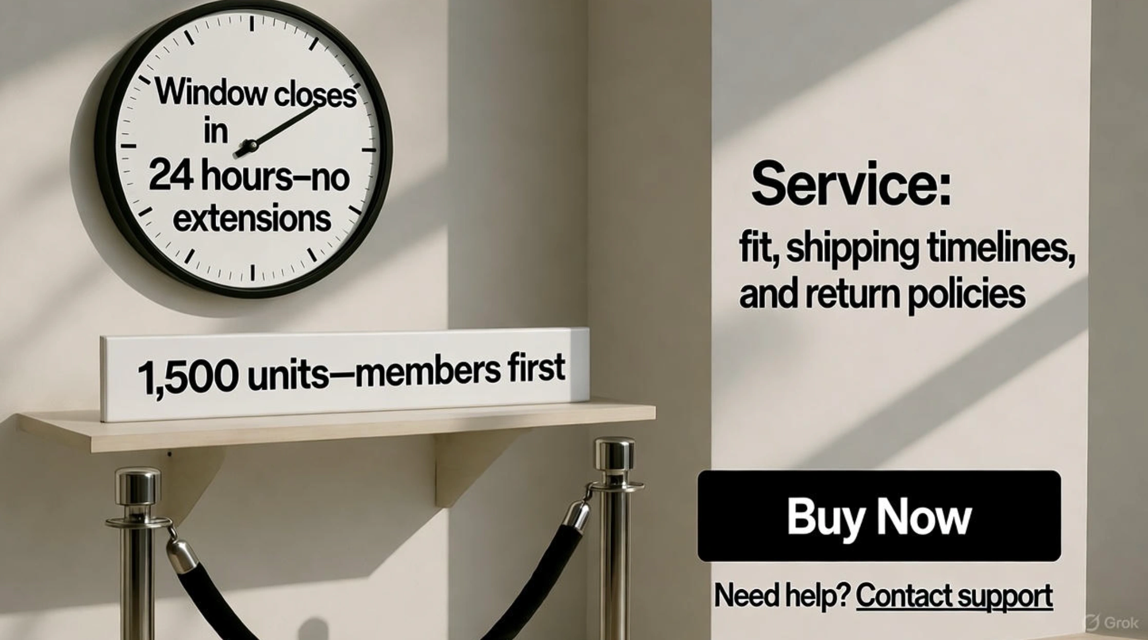 Copy that creates honest urgency