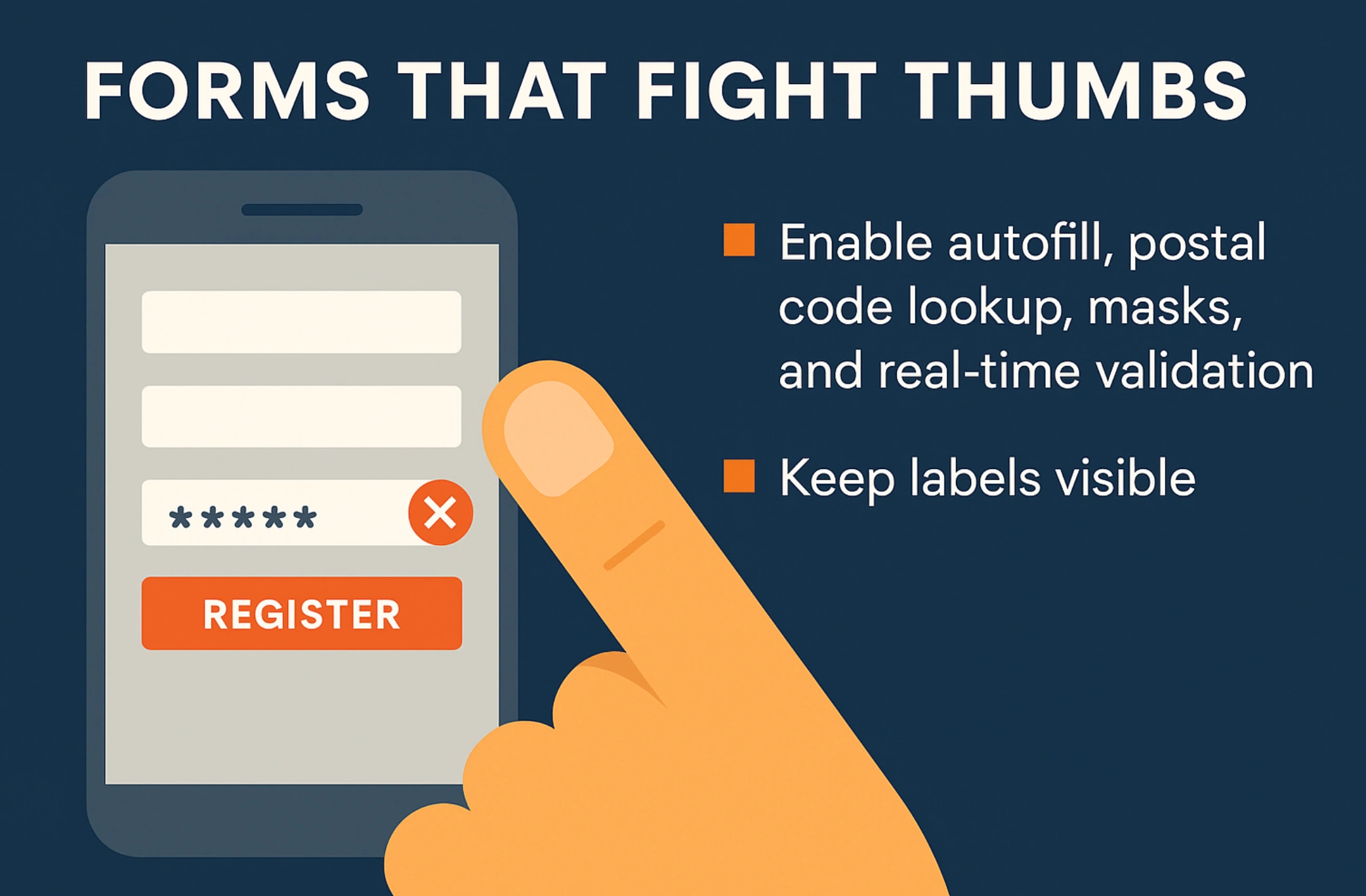 mobile UX audit: forms