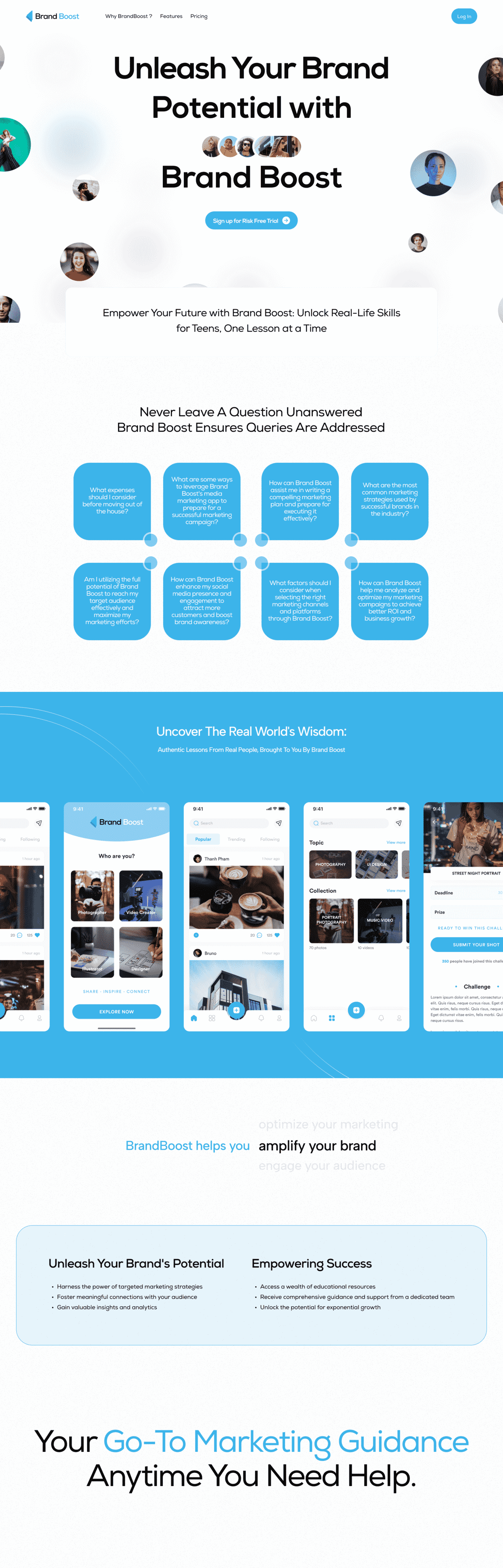 Cutting-Edge Website Design for Brand Boost: Powered by Brand Vision Marketing.