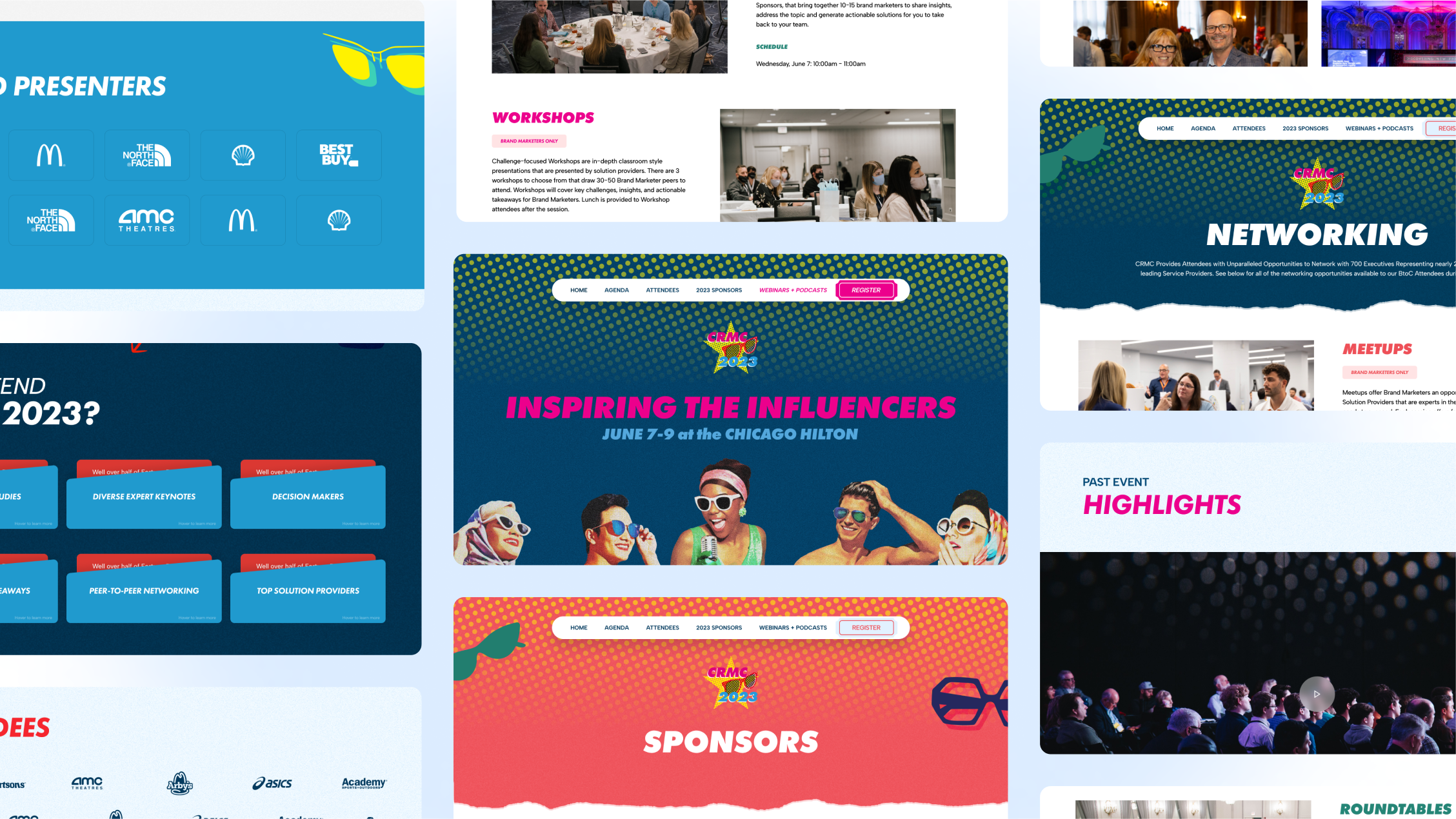 CRMC 2023's Website: Powered by Brand Vision Marketing.