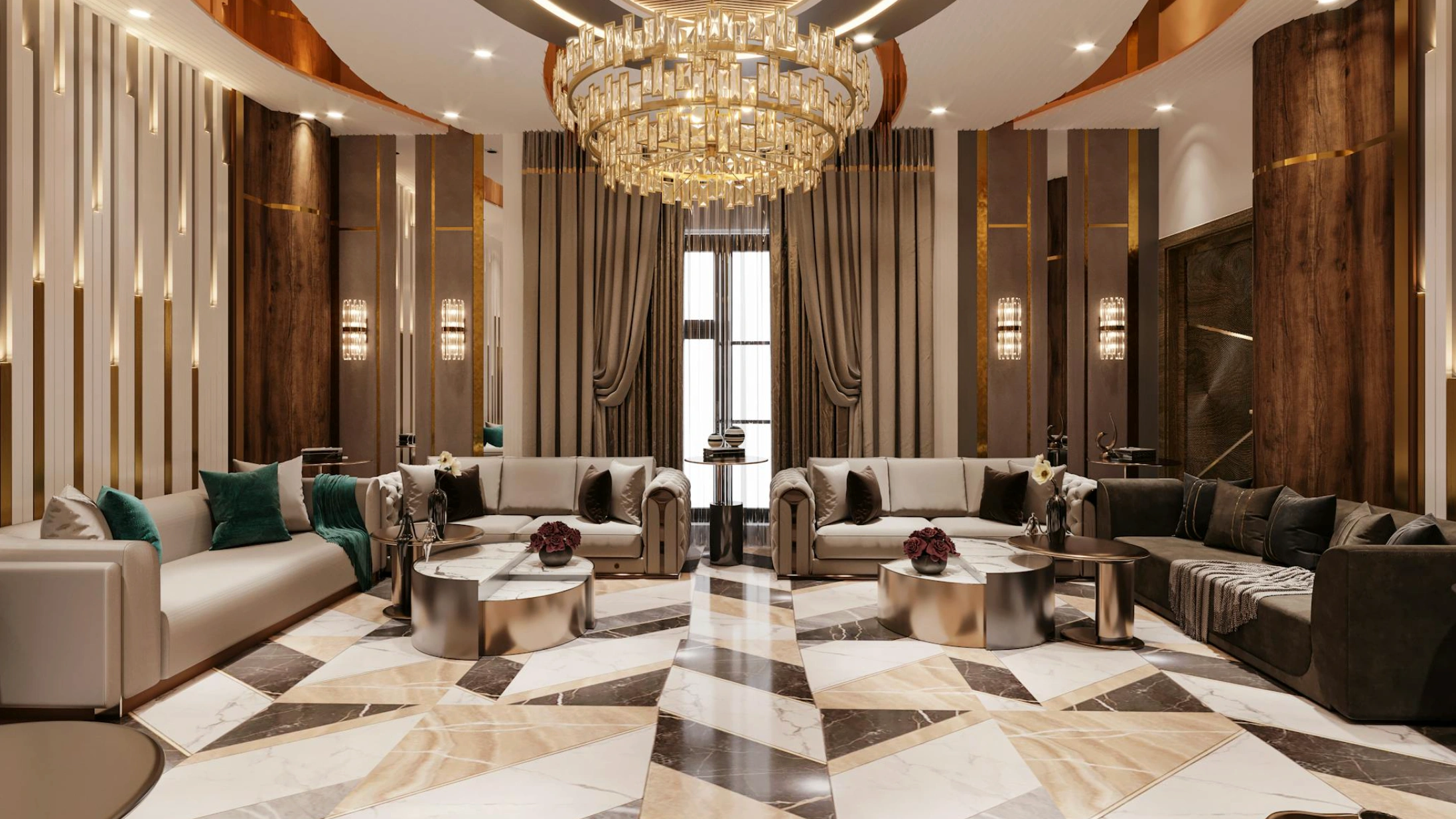 grand foyer of hotel