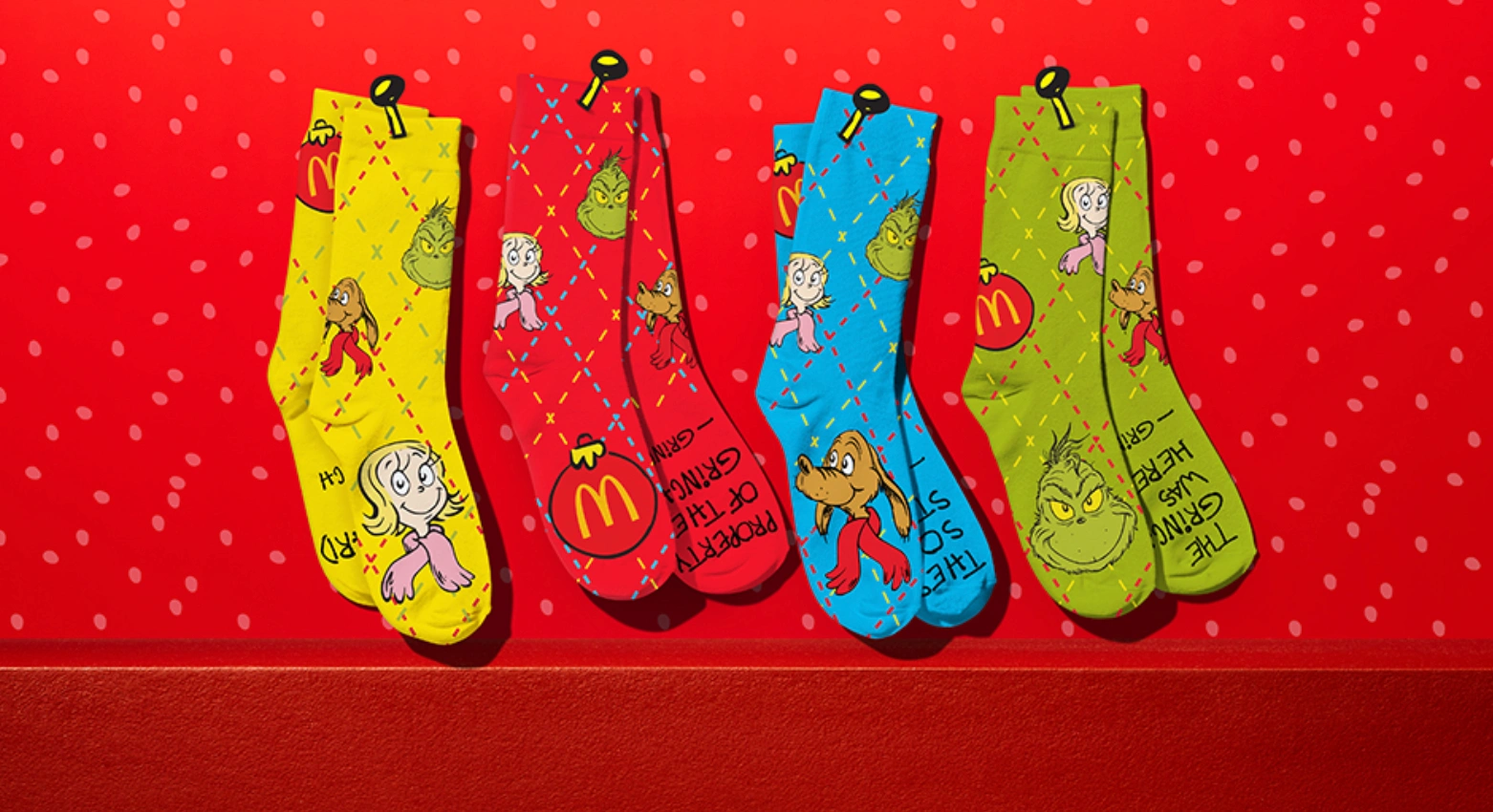 McDonald's x The Grinch socks