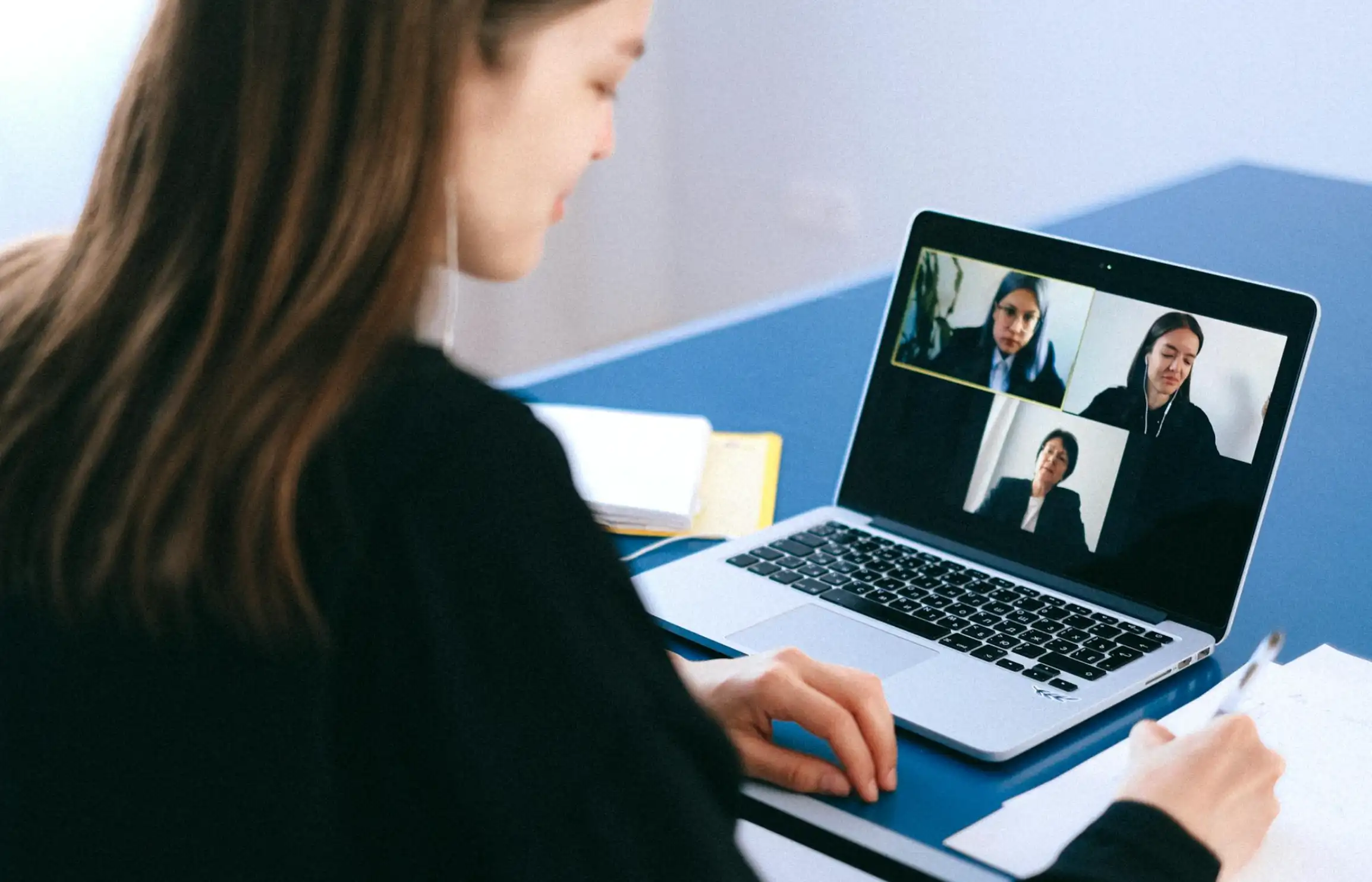 people on a video chat