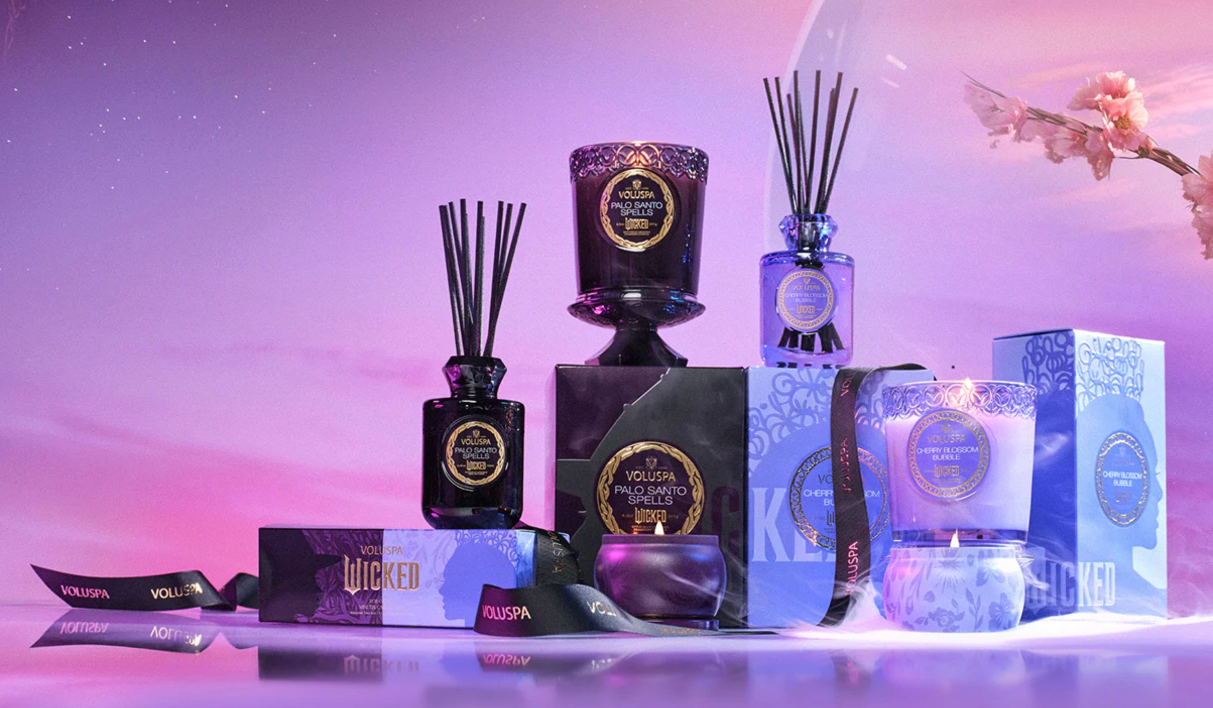 Voluspa candles of Elphaba and Glinda