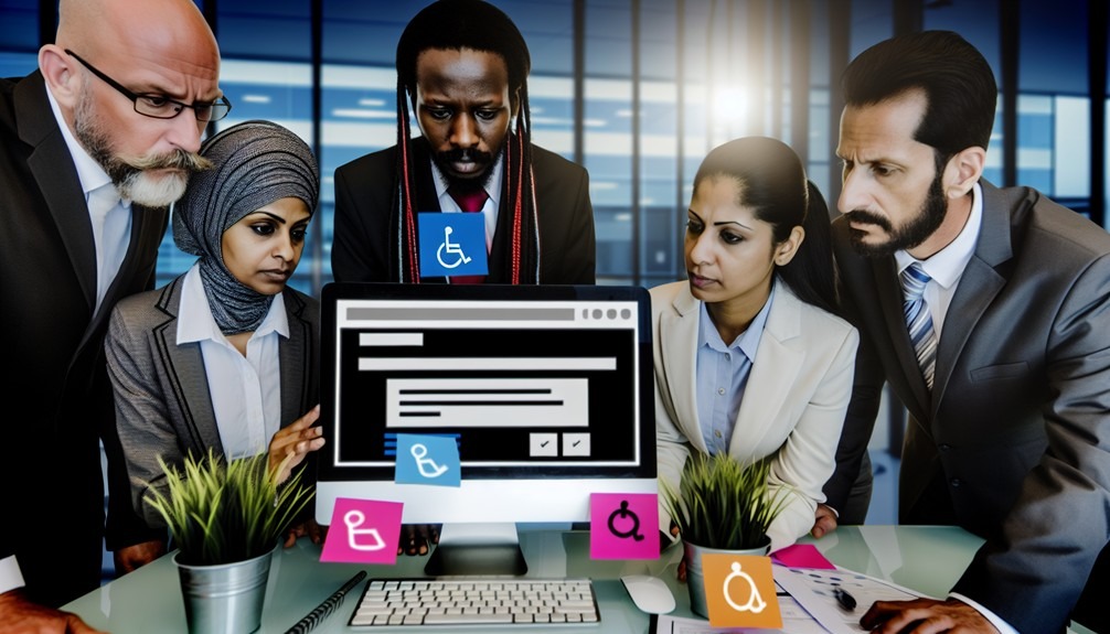 A group of people looking at a computer screenAI-generated content may be incorrect.