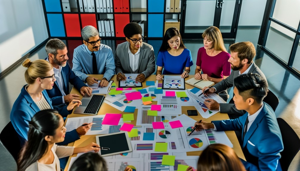 A group of people sitting around a tableAI-generated content may be incorrect.