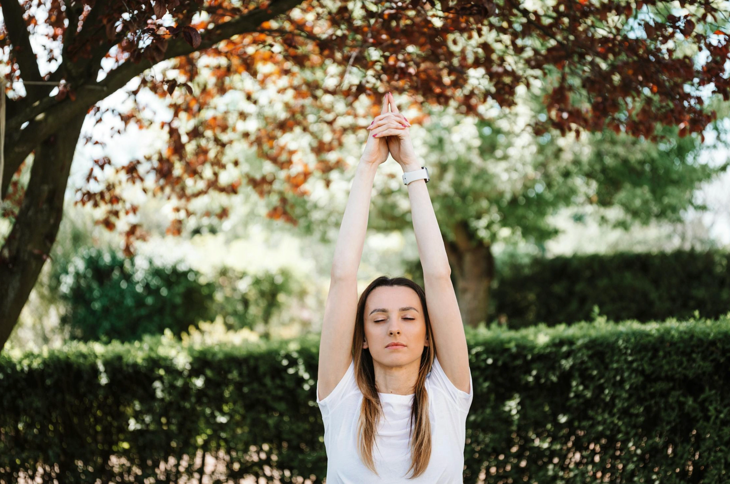 woman meditating