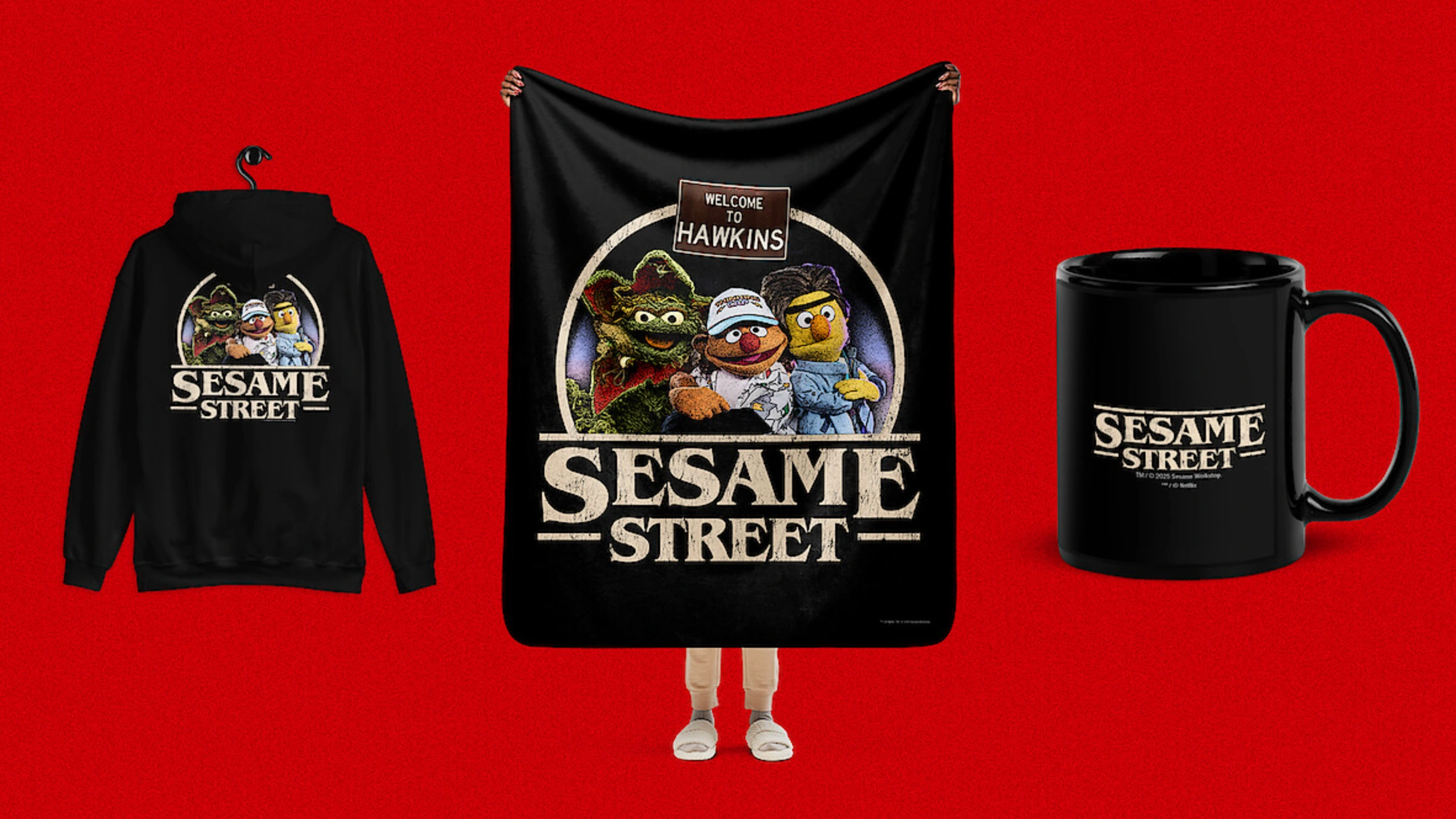 Sesame Street x Stranger Things