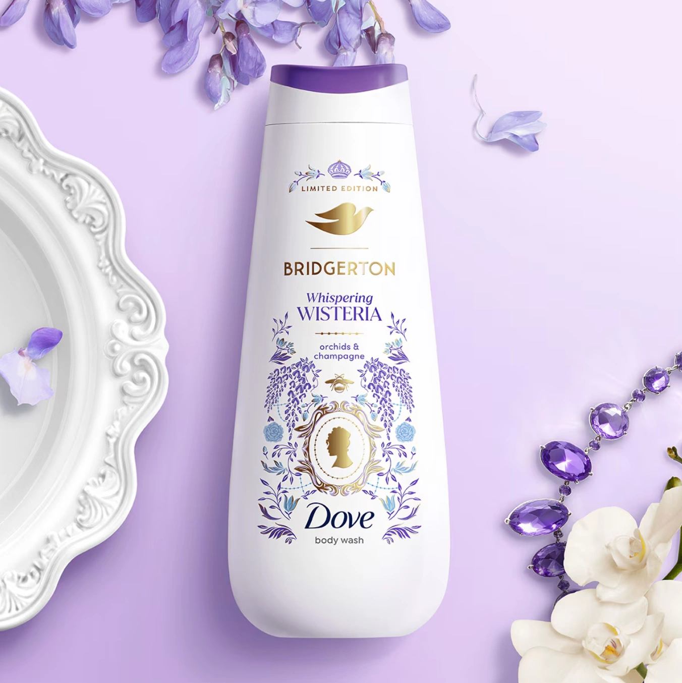Dove x Bridgerton body wash