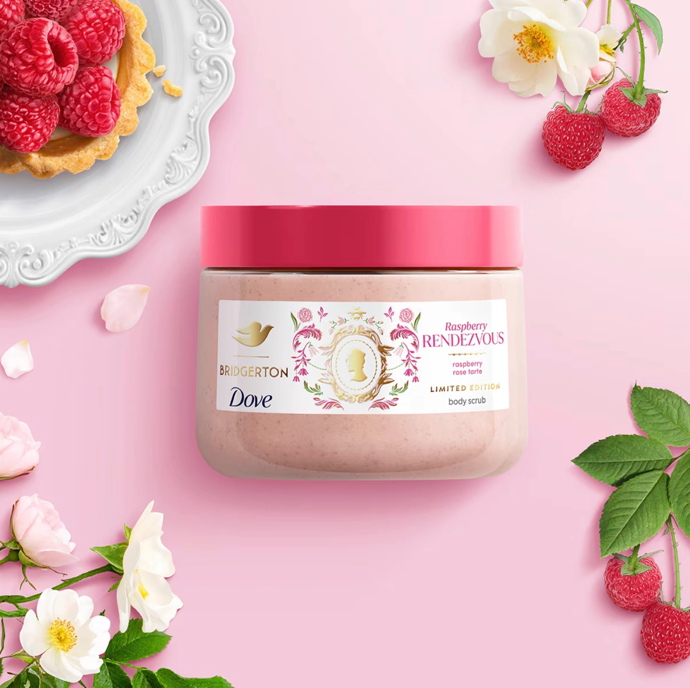 Dove x Bridgerton body scrub