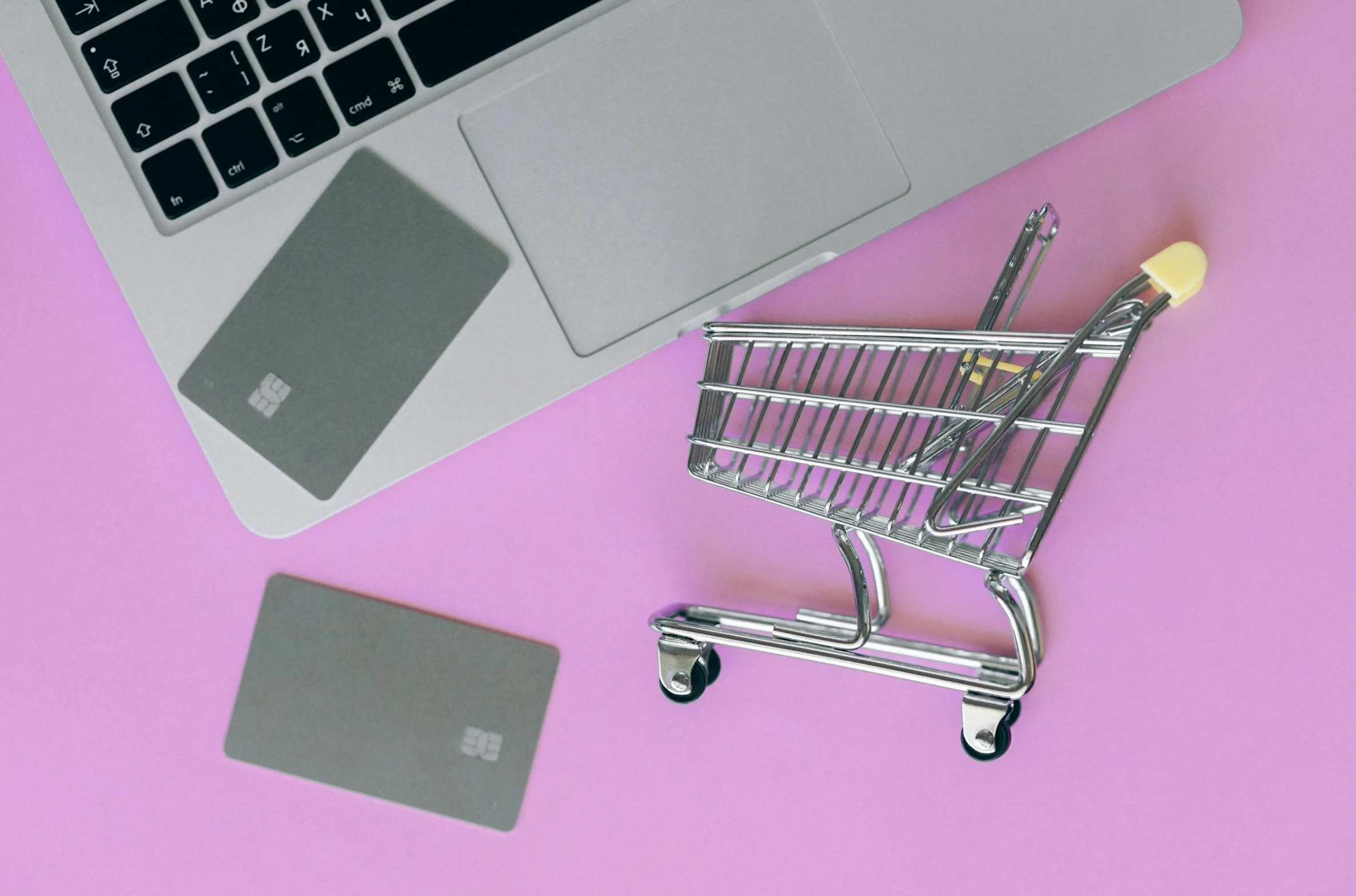credit cards being used to online shop