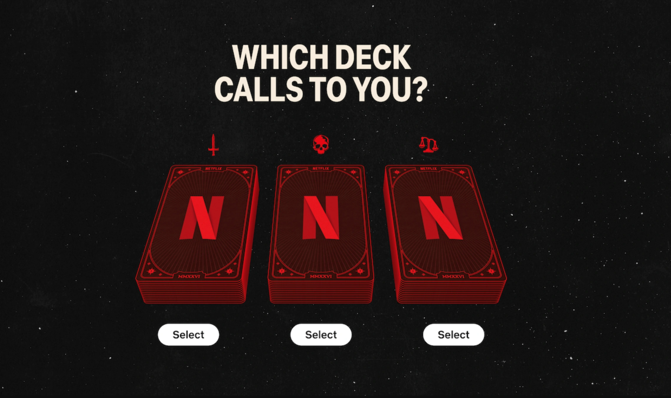 Netflix's tarot cards deck
