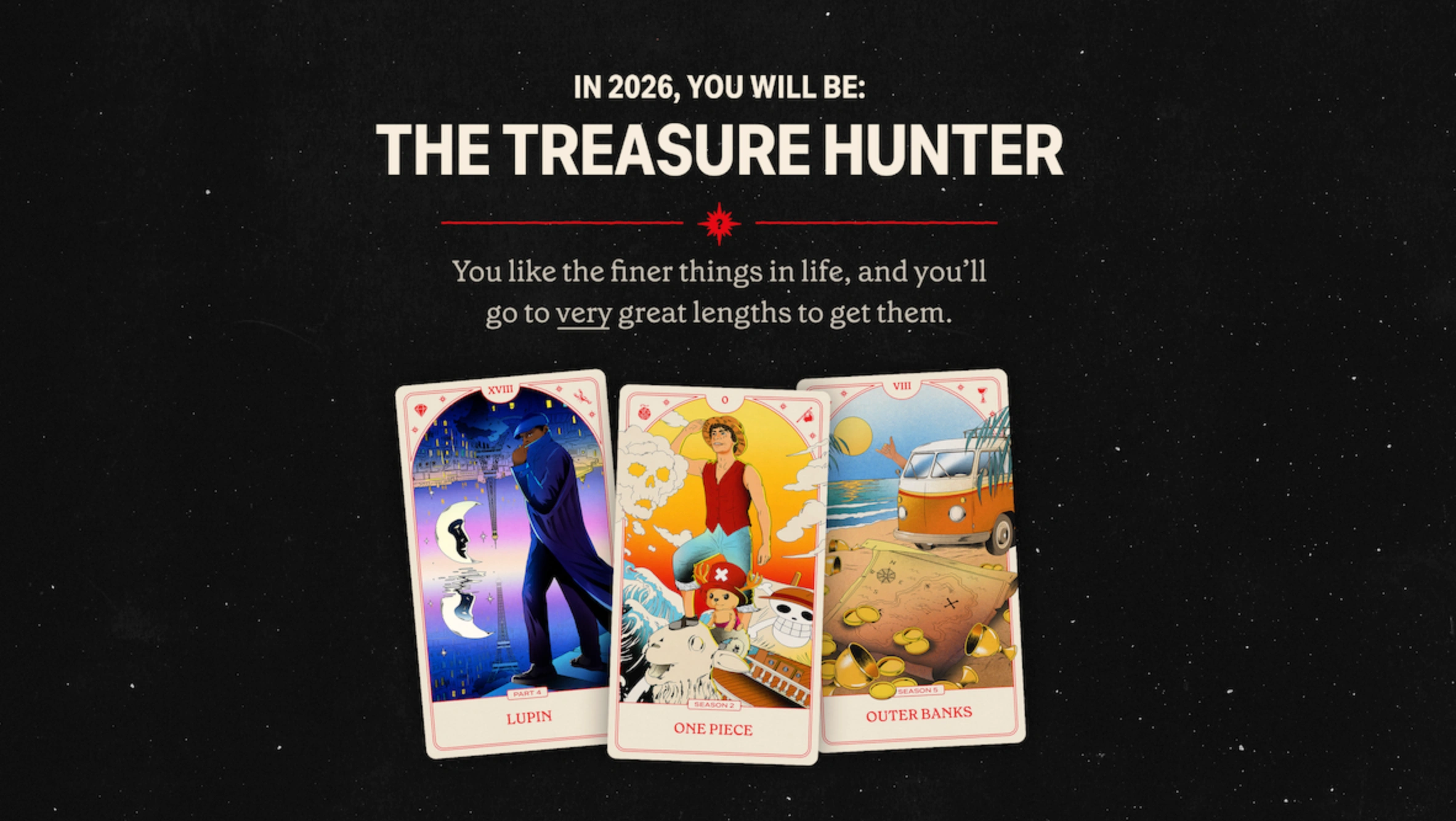 Netflix treasure hunter cards