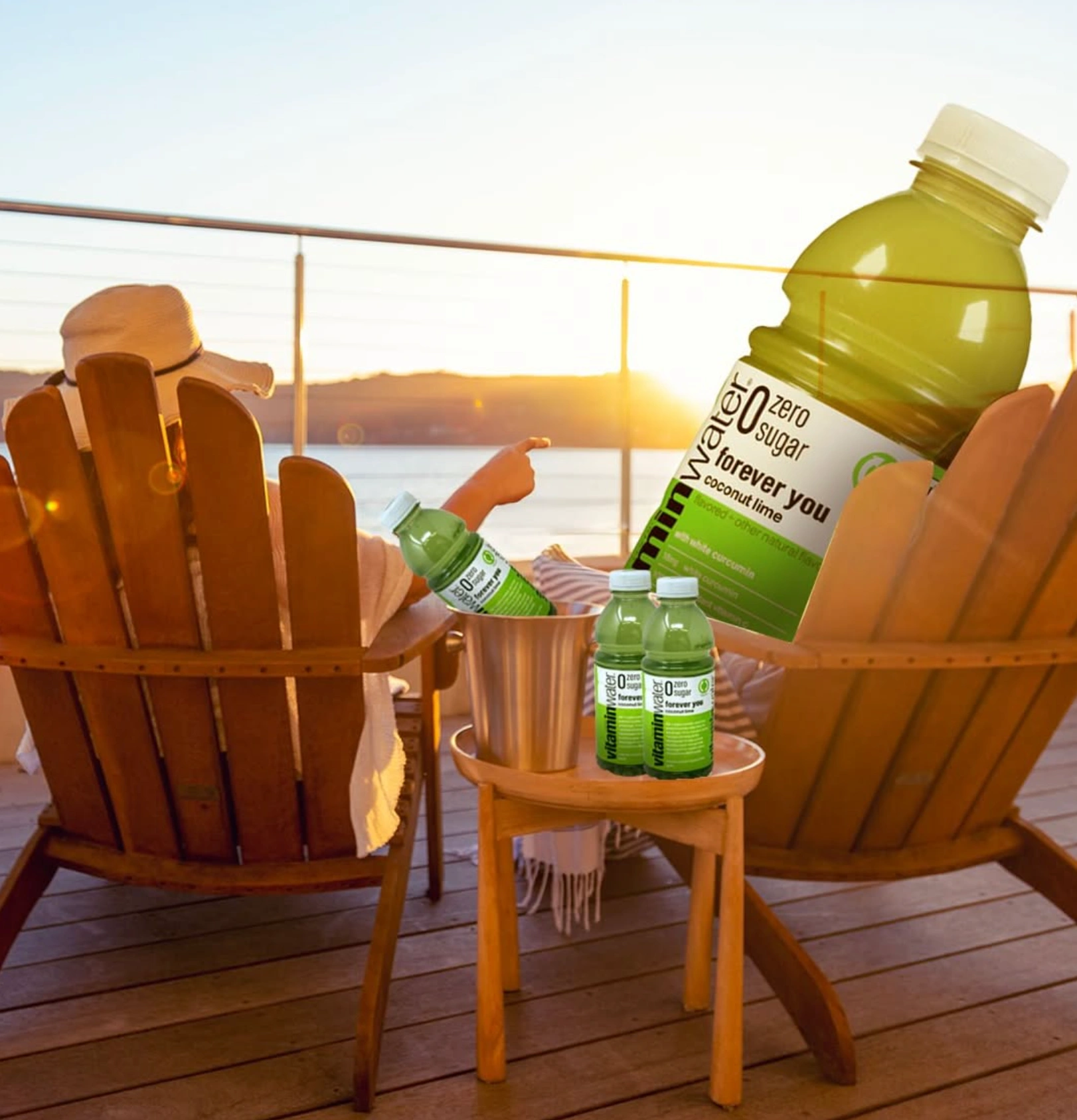 Vitaminwater campaign on beach