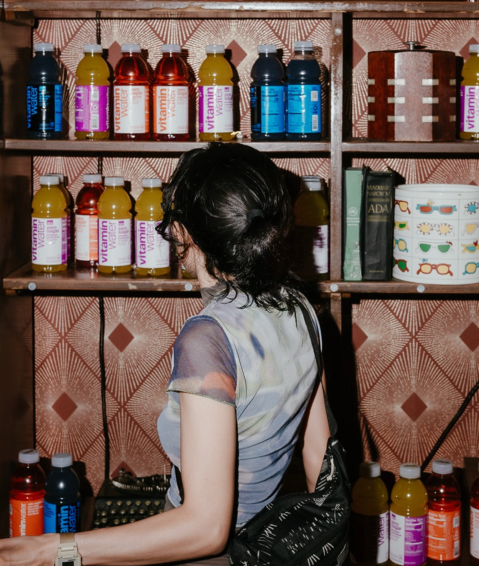 woman choosing Vitaminwater