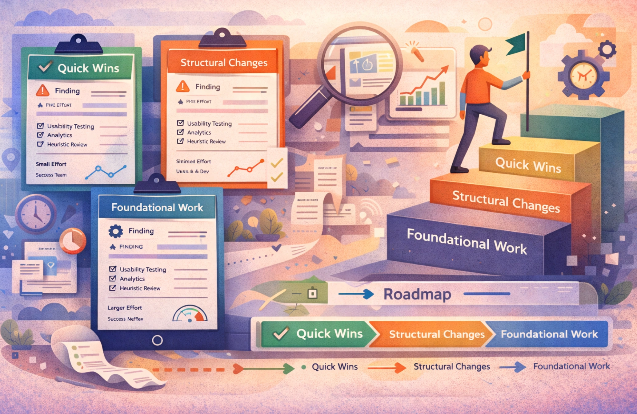 Practical roadmap in UX Audits