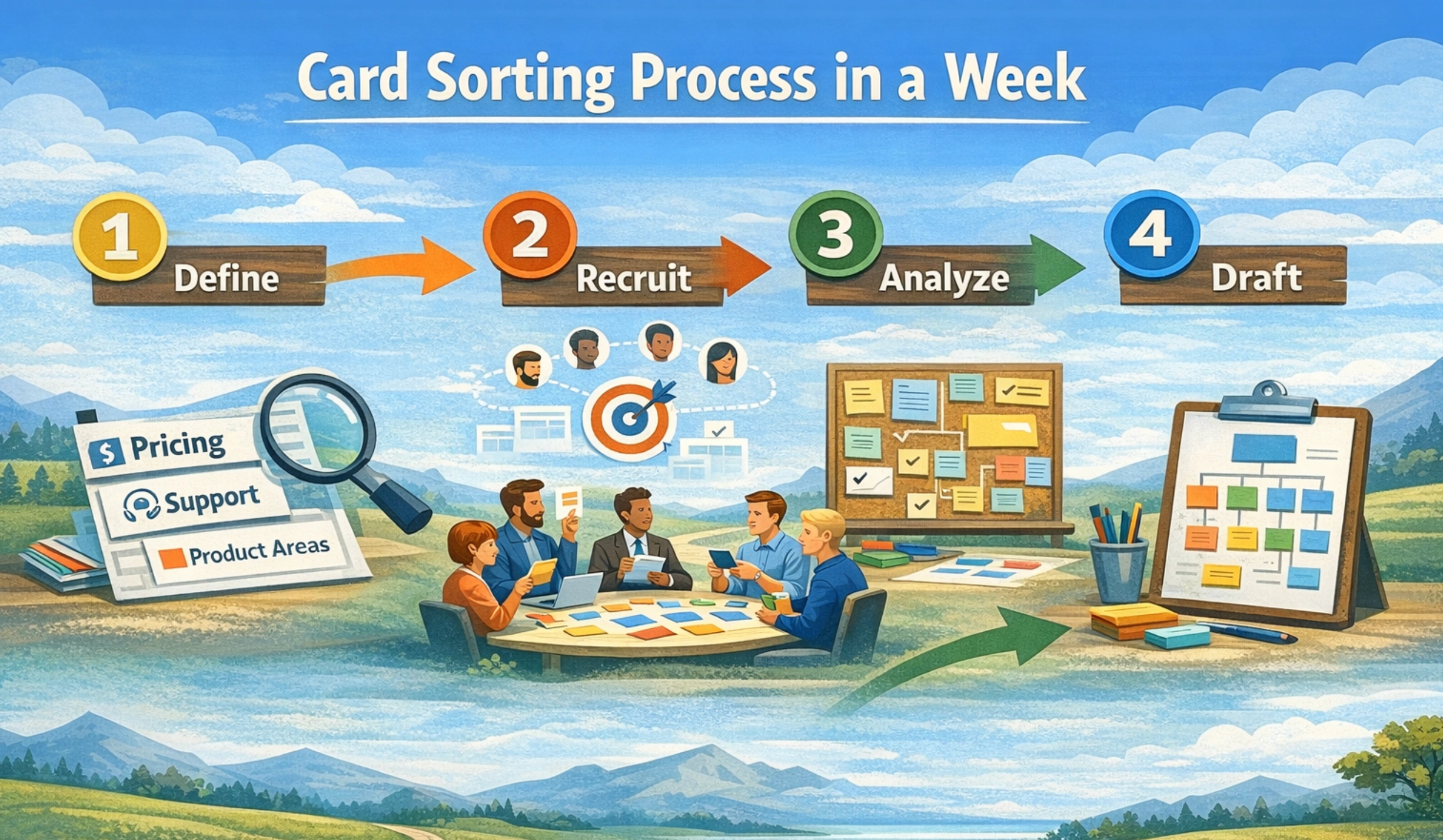 Card Sorting Process in a week