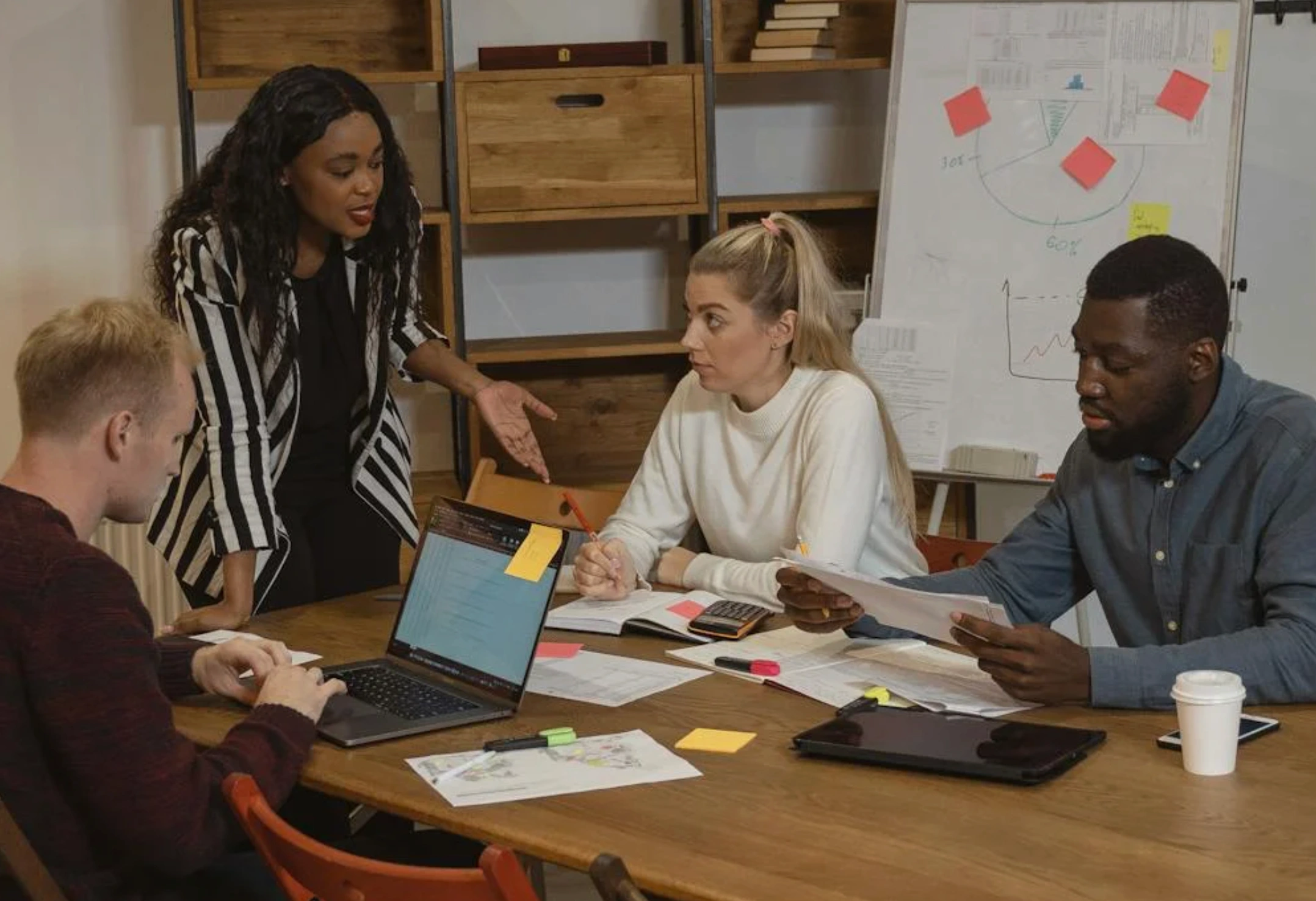 team working in-house