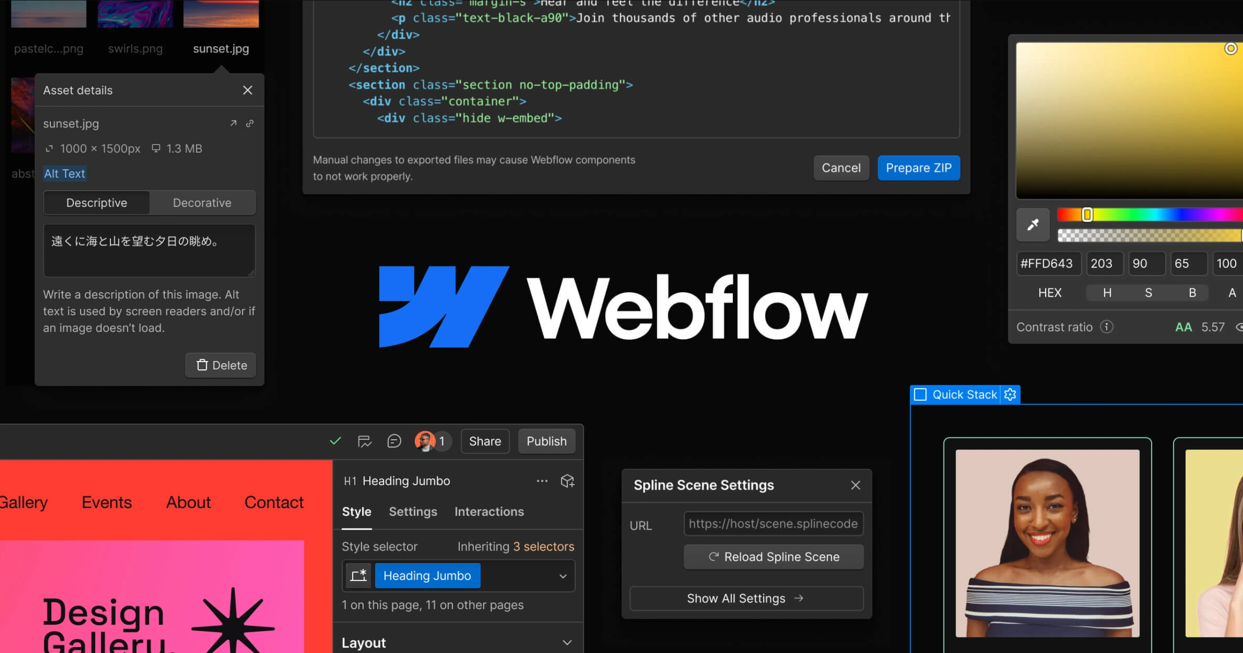 Webflow web design