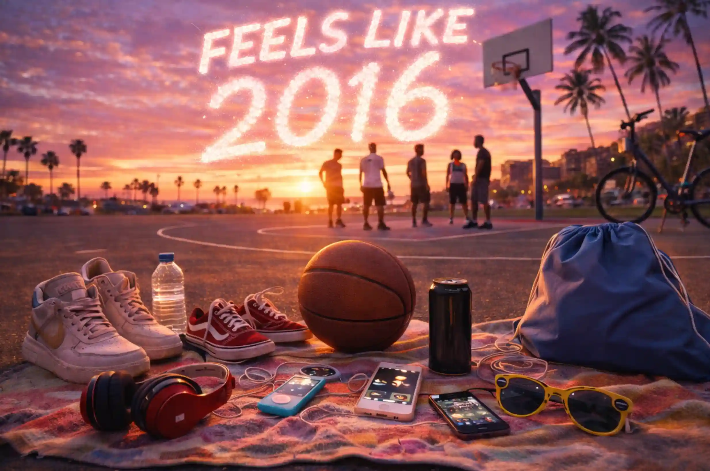 Feels like 2016 background at the beach