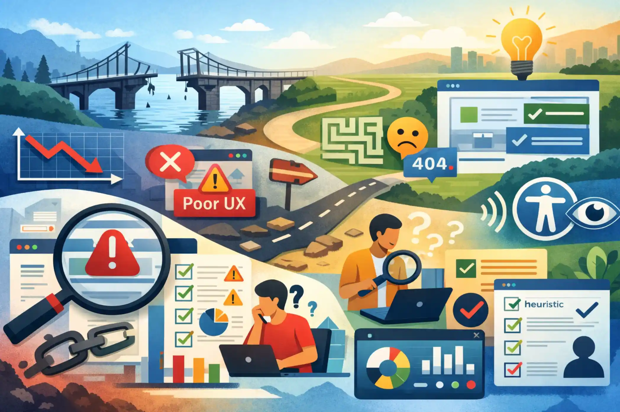 Illustration of Poor UX signals