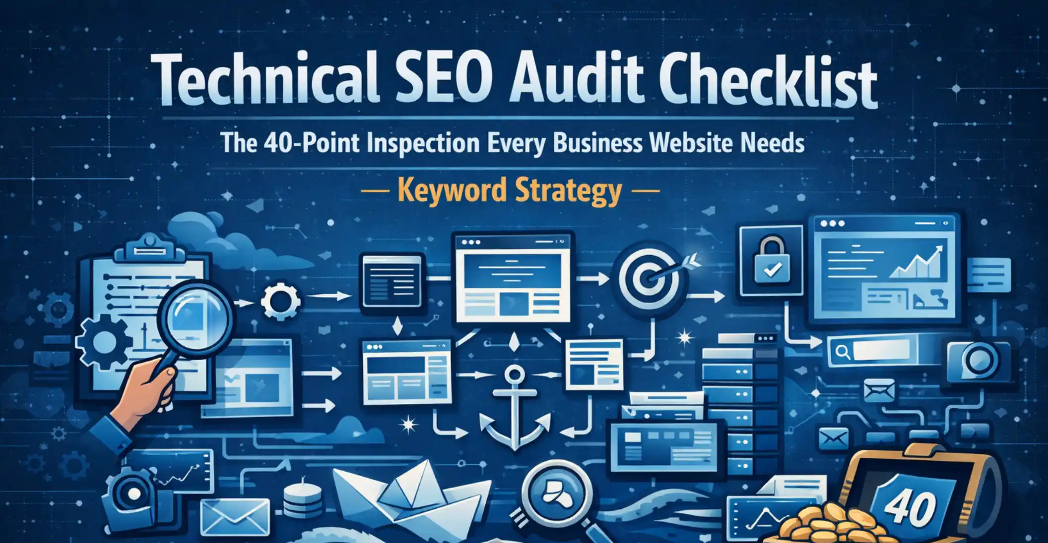 Technical SEO Audit Checklist: The 40-Point Inspection Every Business Website Needs Technical SEO Audit Checklist: The 40-Point Inspection Every Business Website Needs