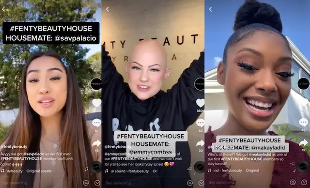 fenty beauty housemate tiktok