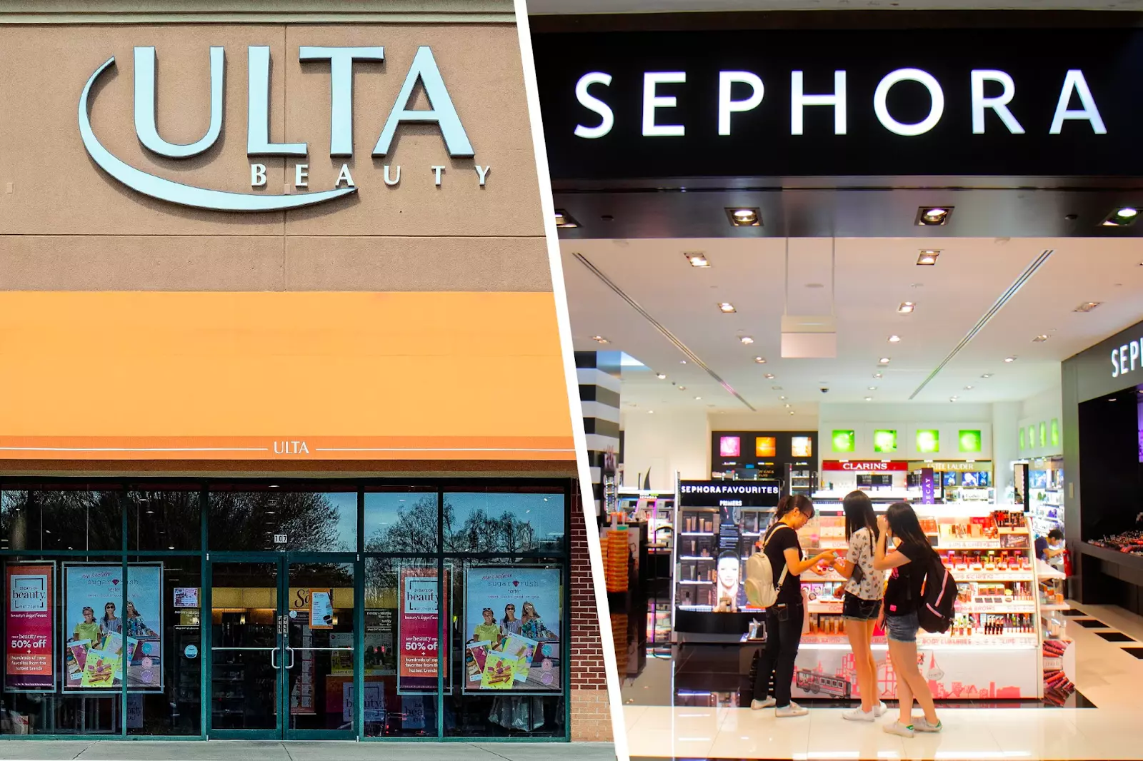 Ulta beauty and Sephora stores