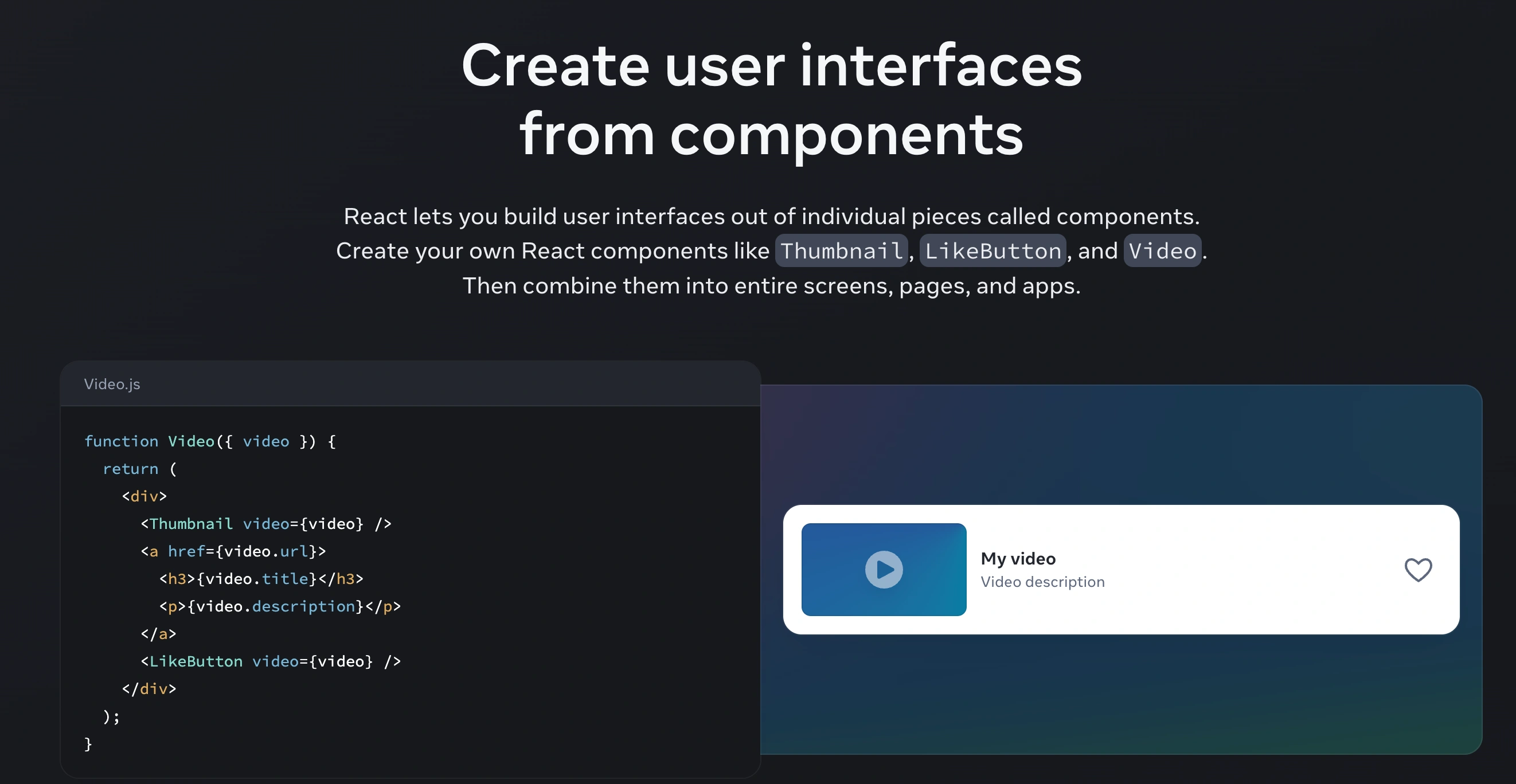 react website example