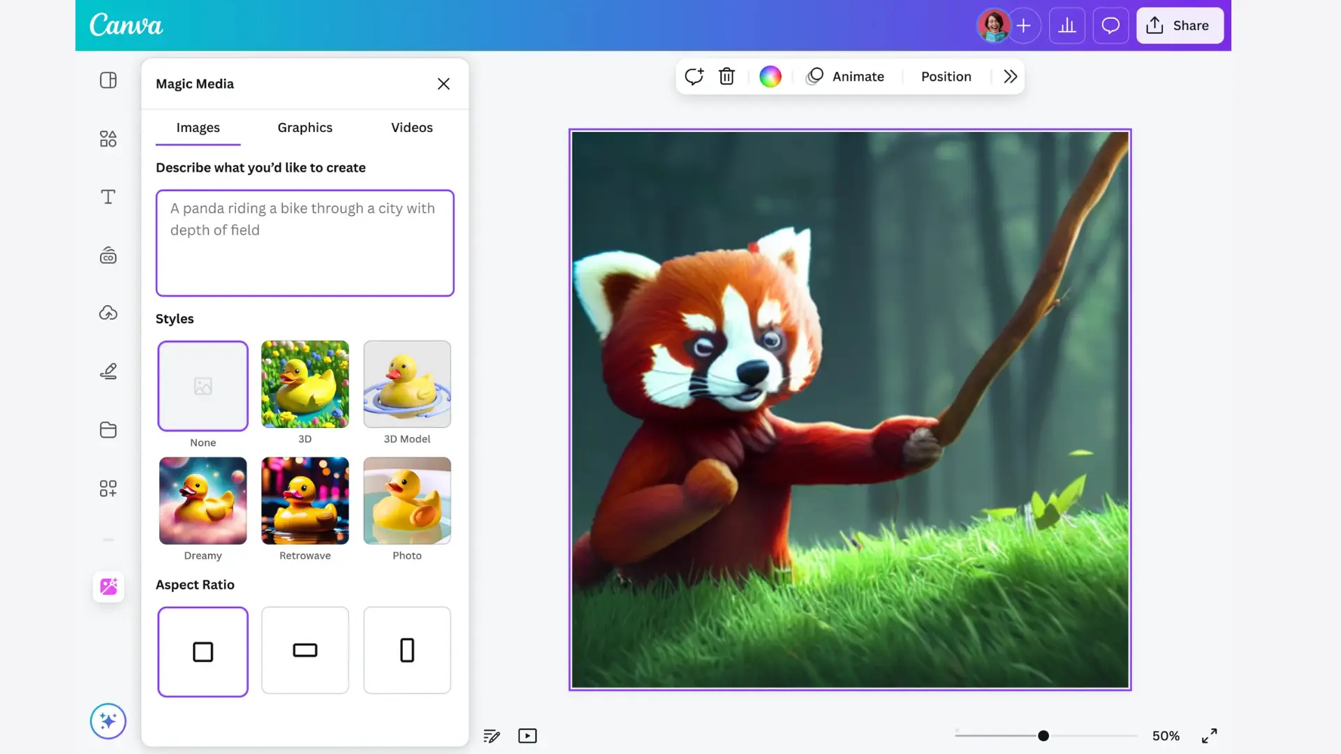 Canva AI Image Generator