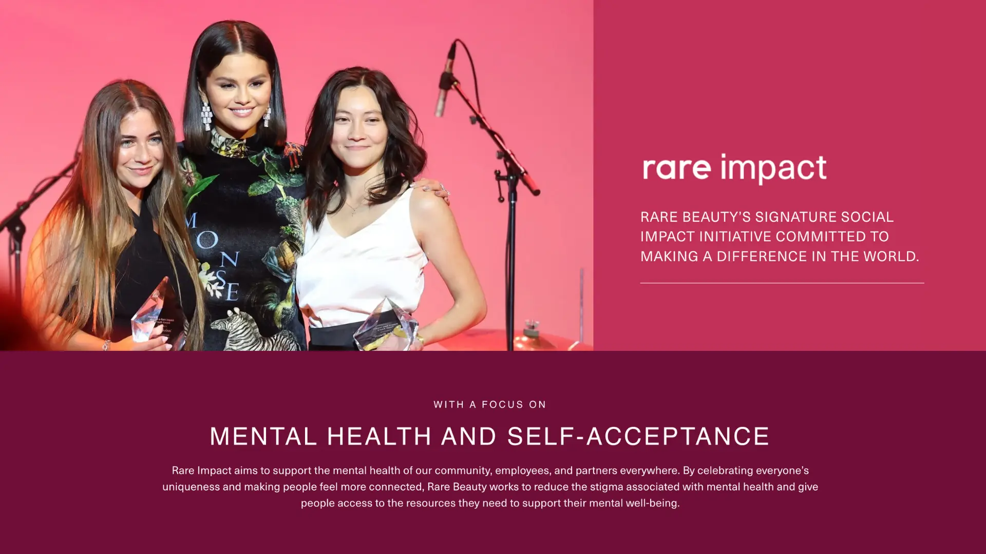 rare beauty mission statement