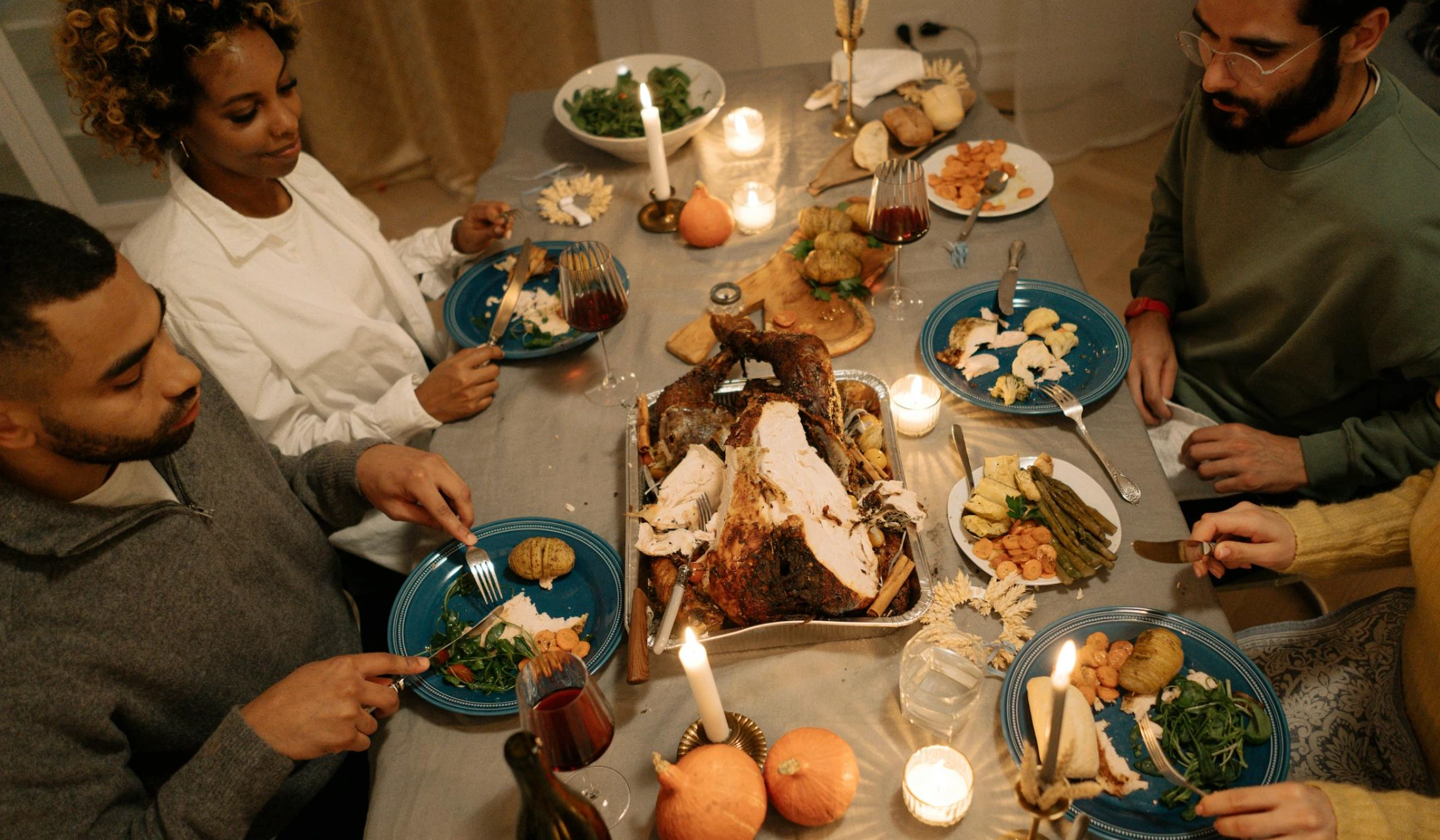 Friendsgiving style dinner