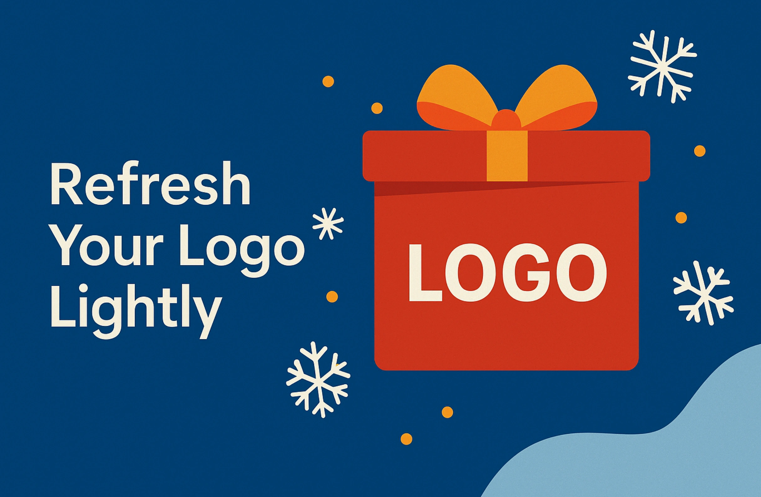 Refresh Your Holiday Logo Lightly