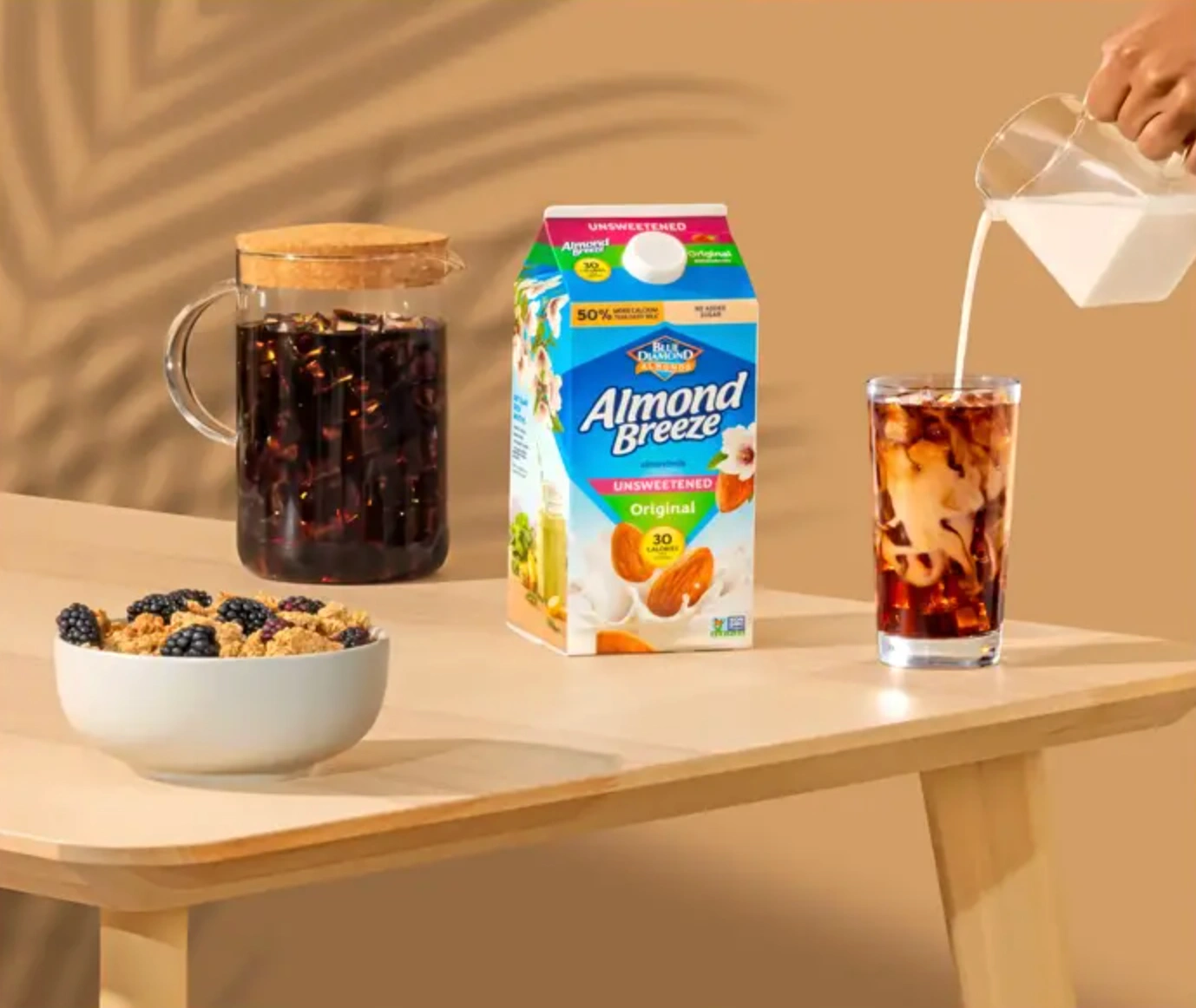 Almond Breeze staged photo