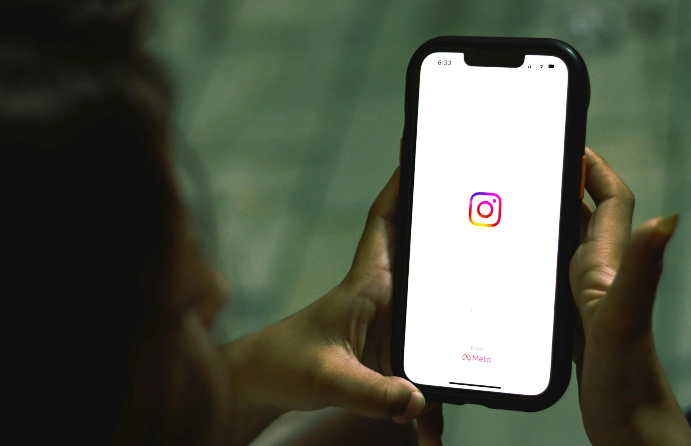 Instagram app on phone