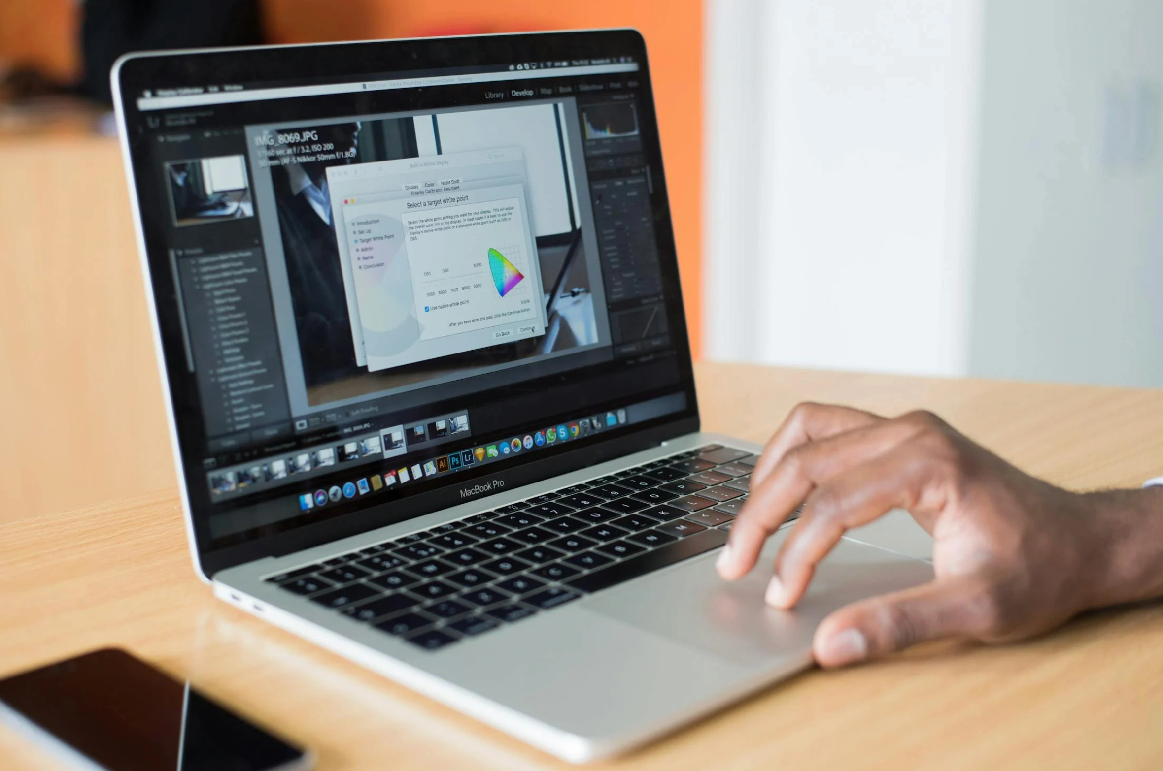 web design on laptop