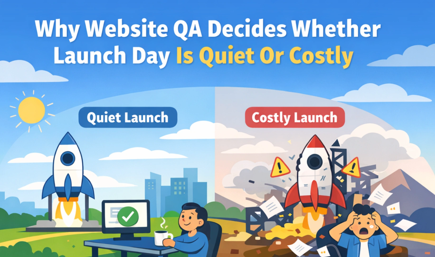 Launch Day Is Quiet Or Costly