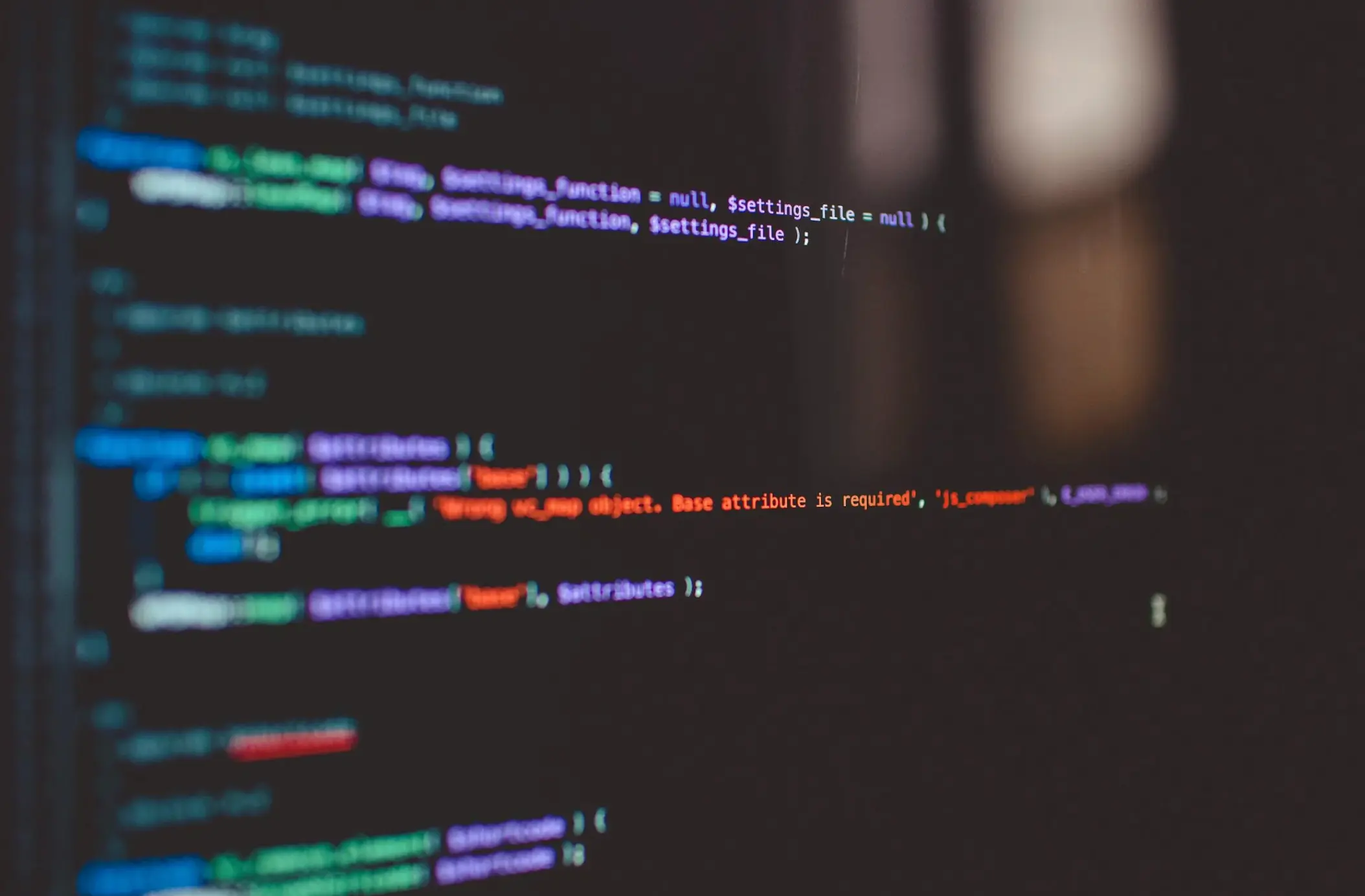 Text on Computer Monitor